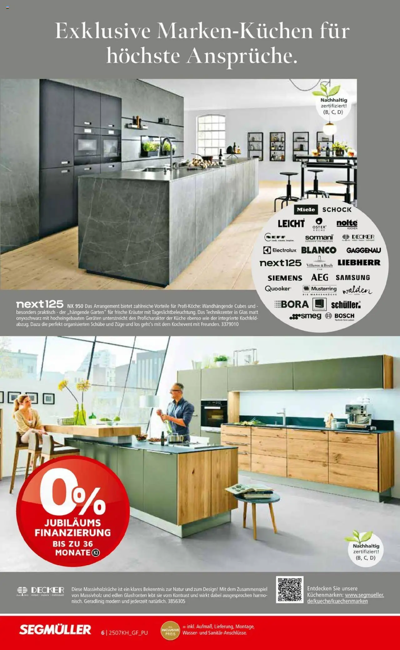 Segmüller Küchen Spezial – gültig ab 04.10.2025 | Seite: 10 | Produkte: Miele, Bosch, Kochfeld, Wasser