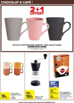 Carrefour - Prévisualisation de Carrefour catalogue semaine 2 valide à partir de 06.01.2026 | Page: 12 | Produits: Moulin à café, Mugs, Chocolat, Tasses