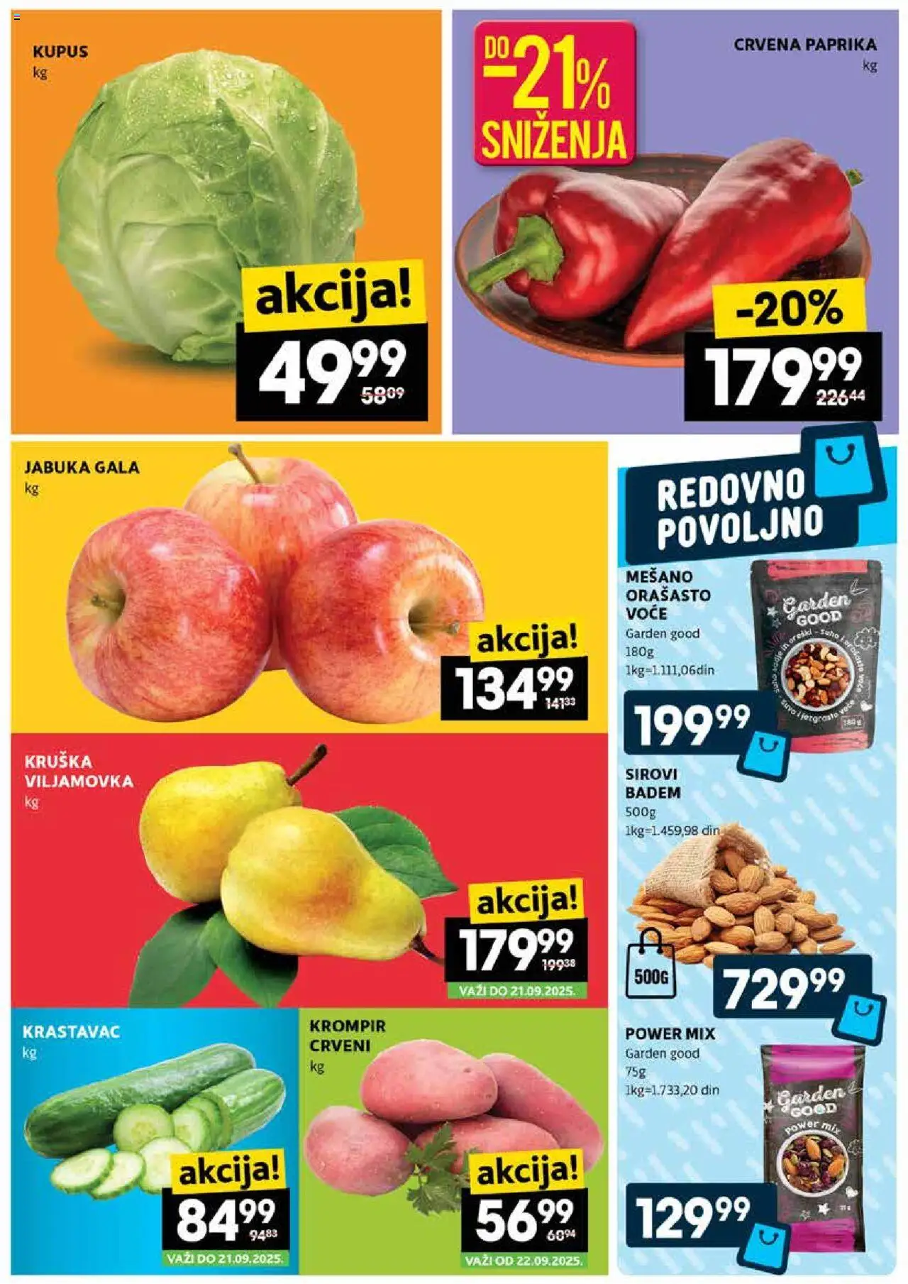 Roda katalog - važi od 18.09.2025 | Strana: 2 | Proizvode: Badem, Krompir, Paprika, Kupus