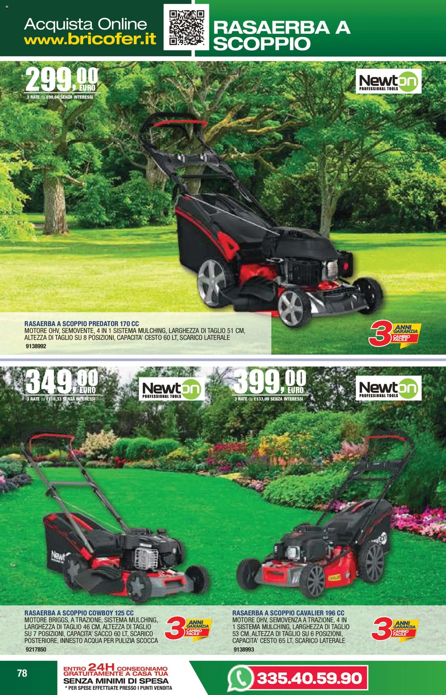 Volantino Self del 14.04.2026 | Pagina: 78 | Prodotti: Acqua, Rasaerba