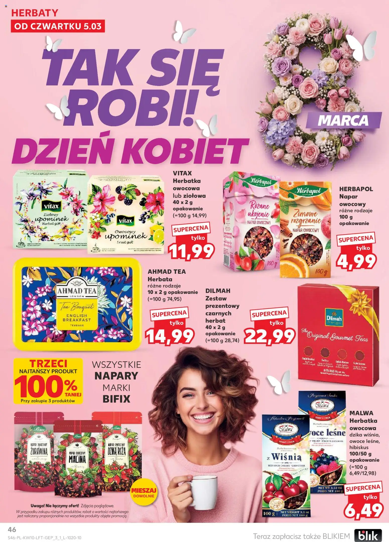 Kaufland gazetka od 05.03.2026 | Strona: 46 | Produkty: Mango, Sok, Banan, Woda