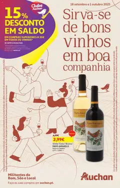 Pré-visualização Auchan - Vinhos válido de 18.09.2025
