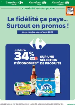 Carrefour contact - Prévisualisation de Carrefour contact catalogue : La fidélité, ça paye  valide à partir de 01.08.2025