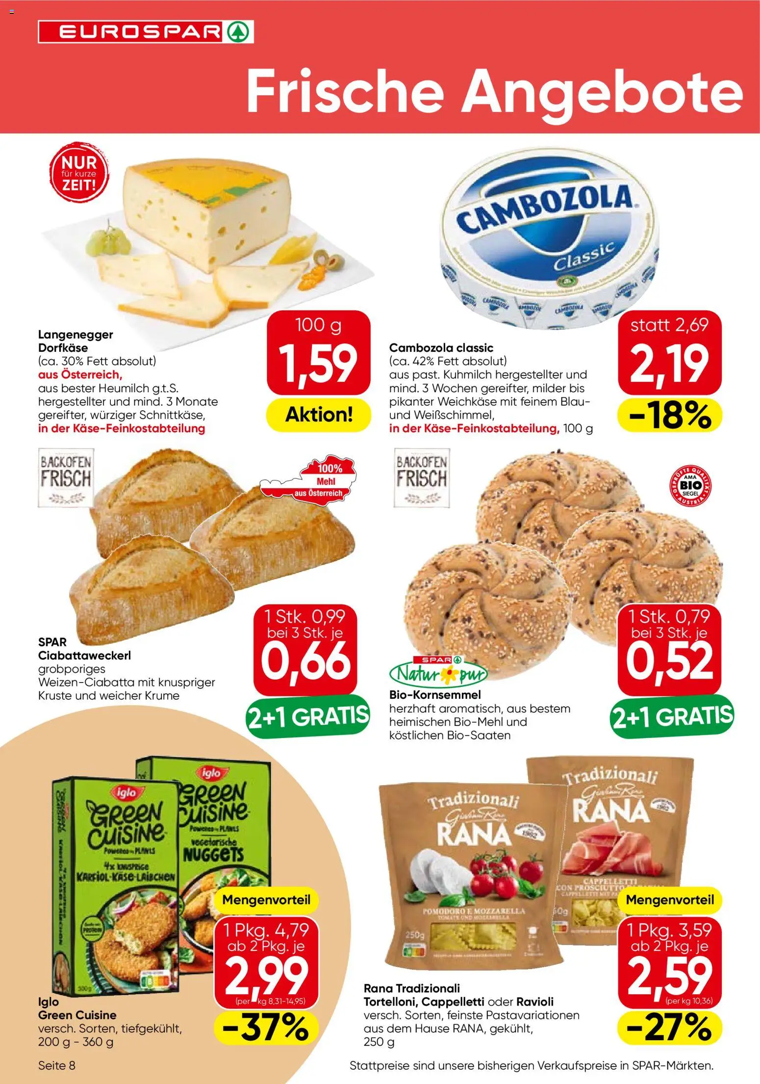 Eurospar Flugblatt - Wien gültig ab 06.11.2025 | Seite: 8