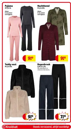 Pyjama, M t/m XL. Alleen in de winkel verkrijgbaar. - Voorbeeld van een folder van Kruidvat, geldig van 06.10.2025 | Pagina: 67 | Producten: Vest, Pyjama, Kan