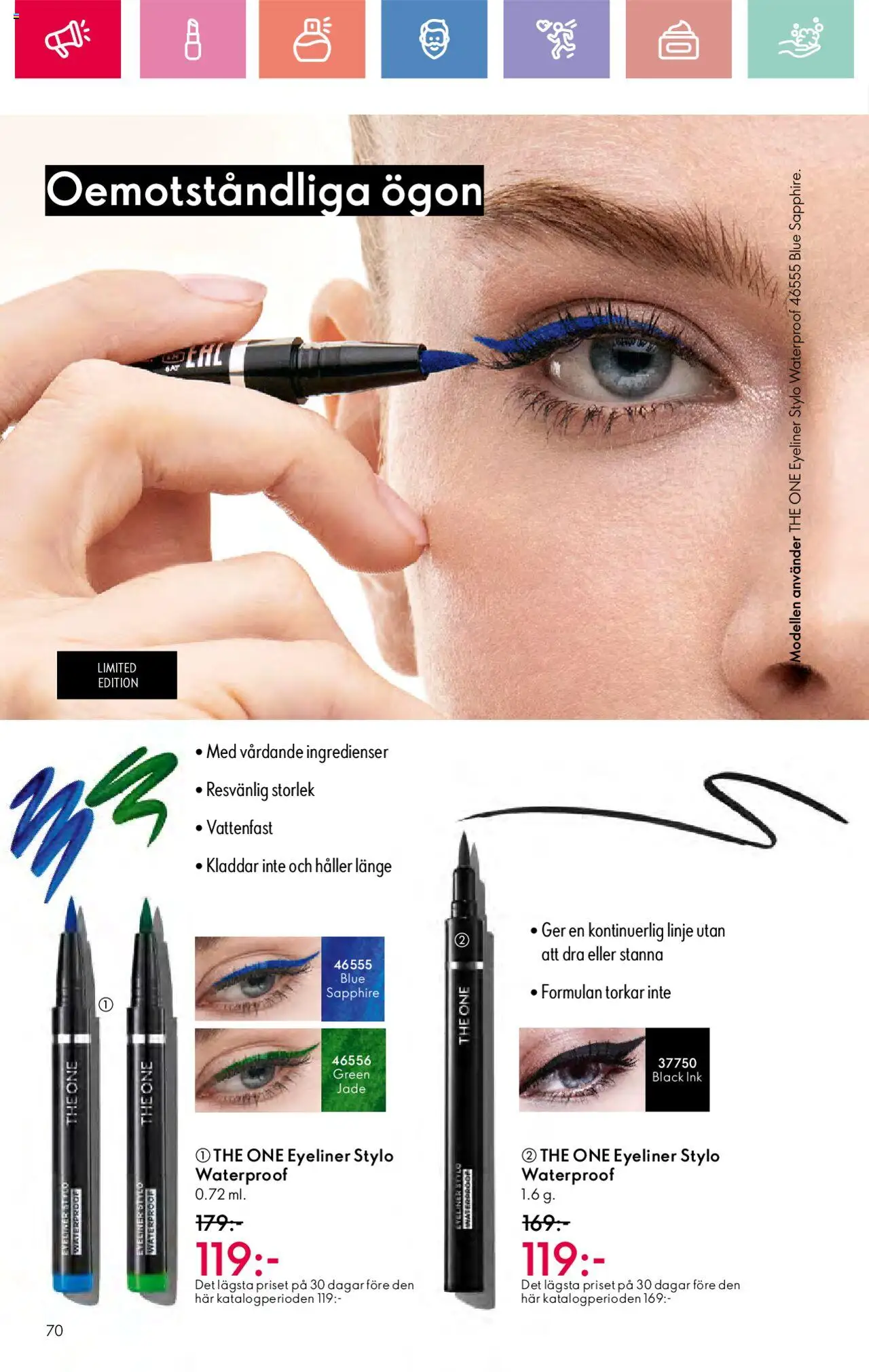 Oriflame reklamblad aktuell från 03.08.2025 | Sida: 70 | Produkter: Eyeliner