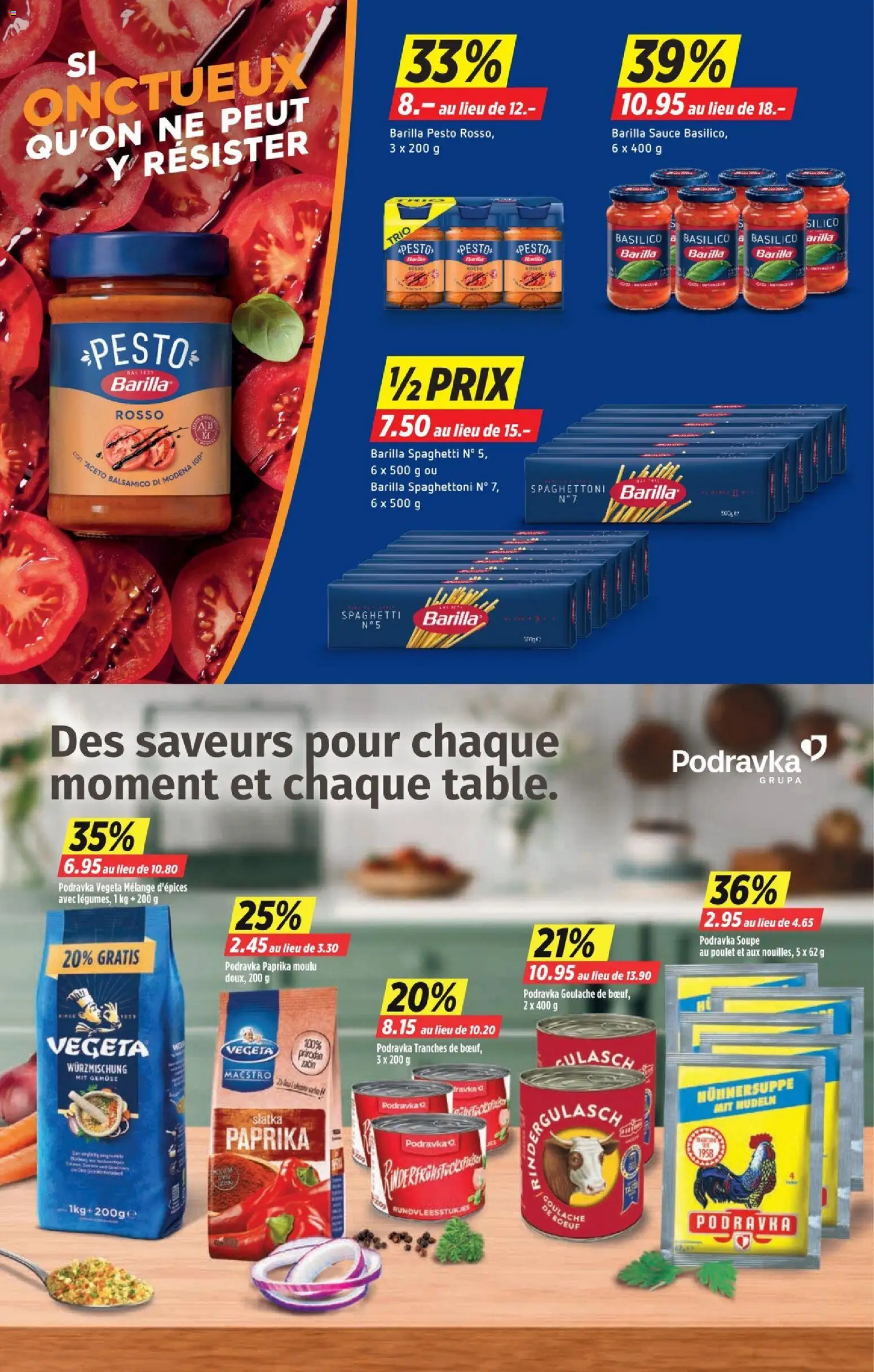 Denner Aktionen FR – gültig ab 23.12.2025 | Seite: 8 | Produkte: Barilla, Nudeln, Gemüse