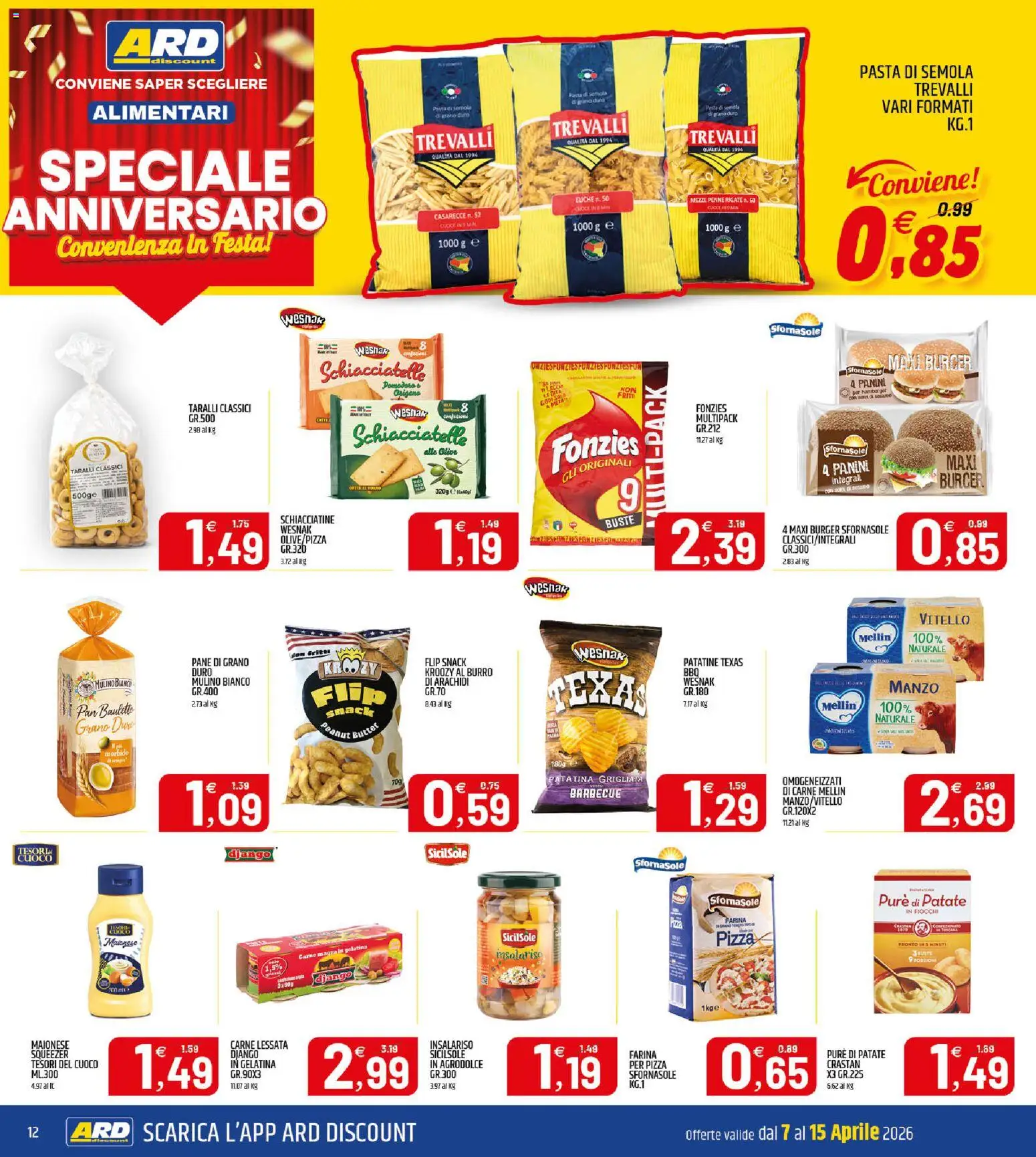 Volantino ARD Discount del 07.04.2026 | Pagina: 12 | Prodotti: Barbecue, Pomodoro, Burro, Burro di arachidi