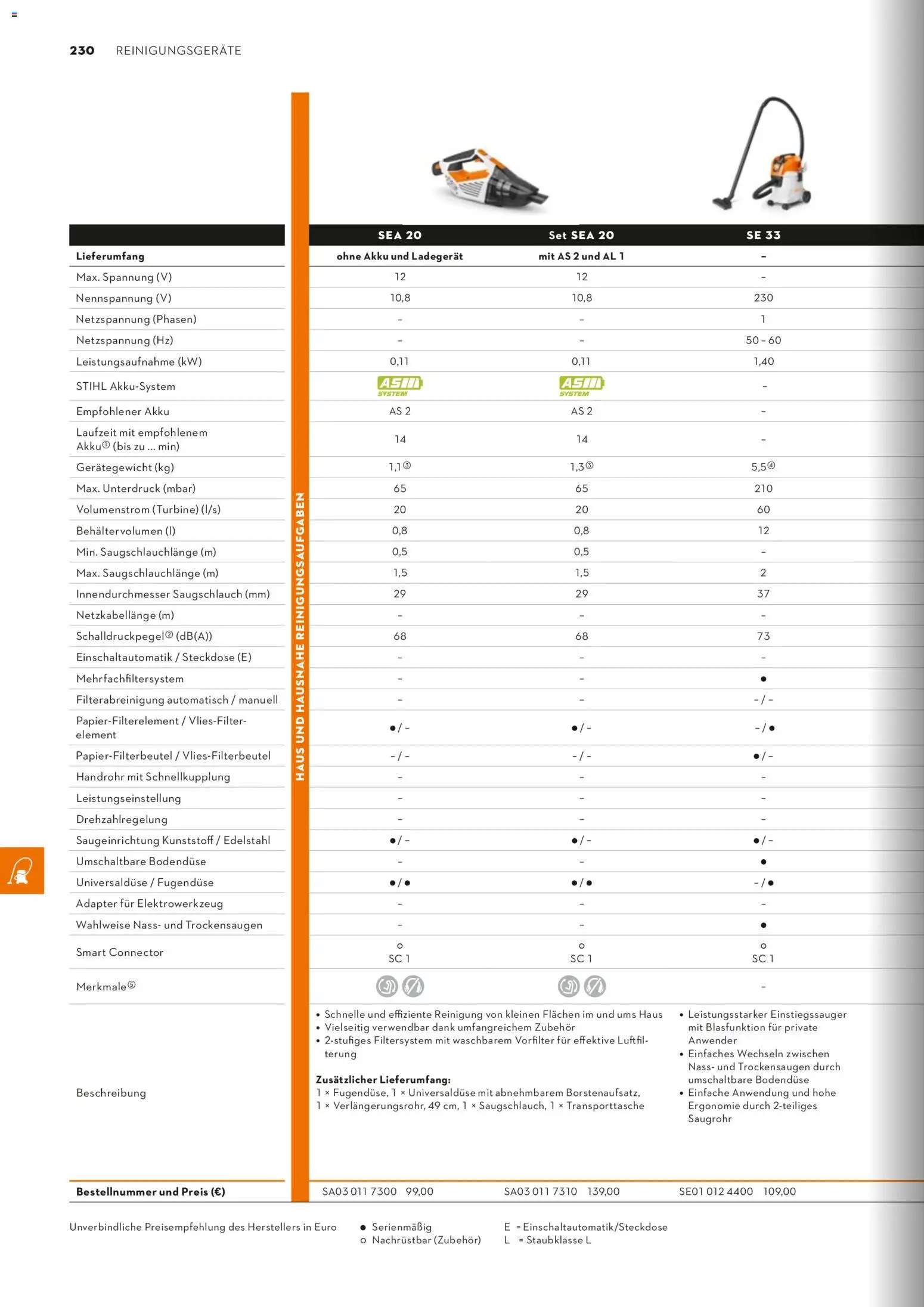 STIHL Katalog – gültig ab 01.01.2026 | Seite: 230 | Produkte: Adapter, Steckdose, Ladegerät