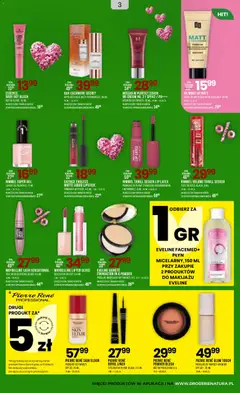 Pogląd oferty "Drogerie Natura Gazetka" - ważna od 20.01.2026 | Strona: 3 | Produkty: krem BB, Tusz do rzęs, Eyeliner, Podkład do twarzy