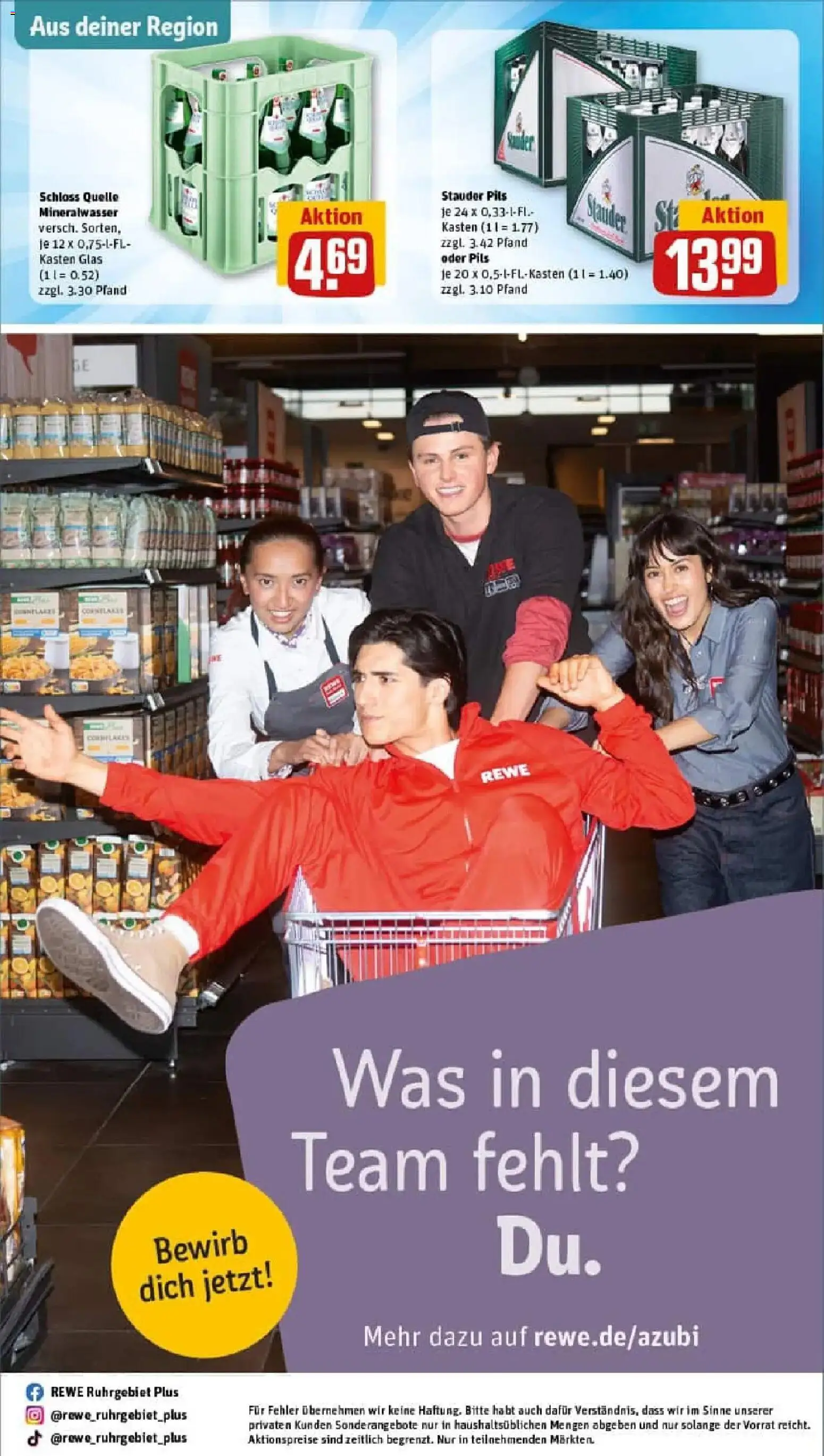 Rewe prospekt Gelsenkirchen	 – gültig ab 11.01.2026 | Seite: 32 | Produkte: Pils, Mineralwasser