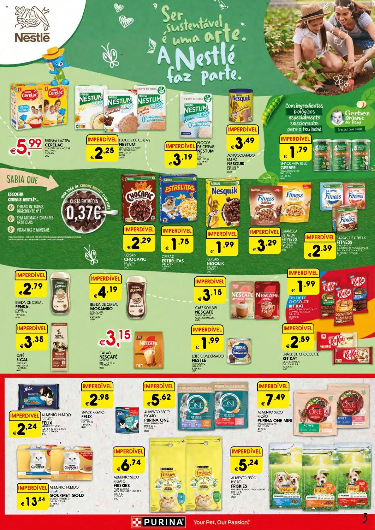 Meu Super folheto │ válido de 04.09.2025 | Página: 3 | Produtos: Açúcar, Cereais, Coelho, Bebida