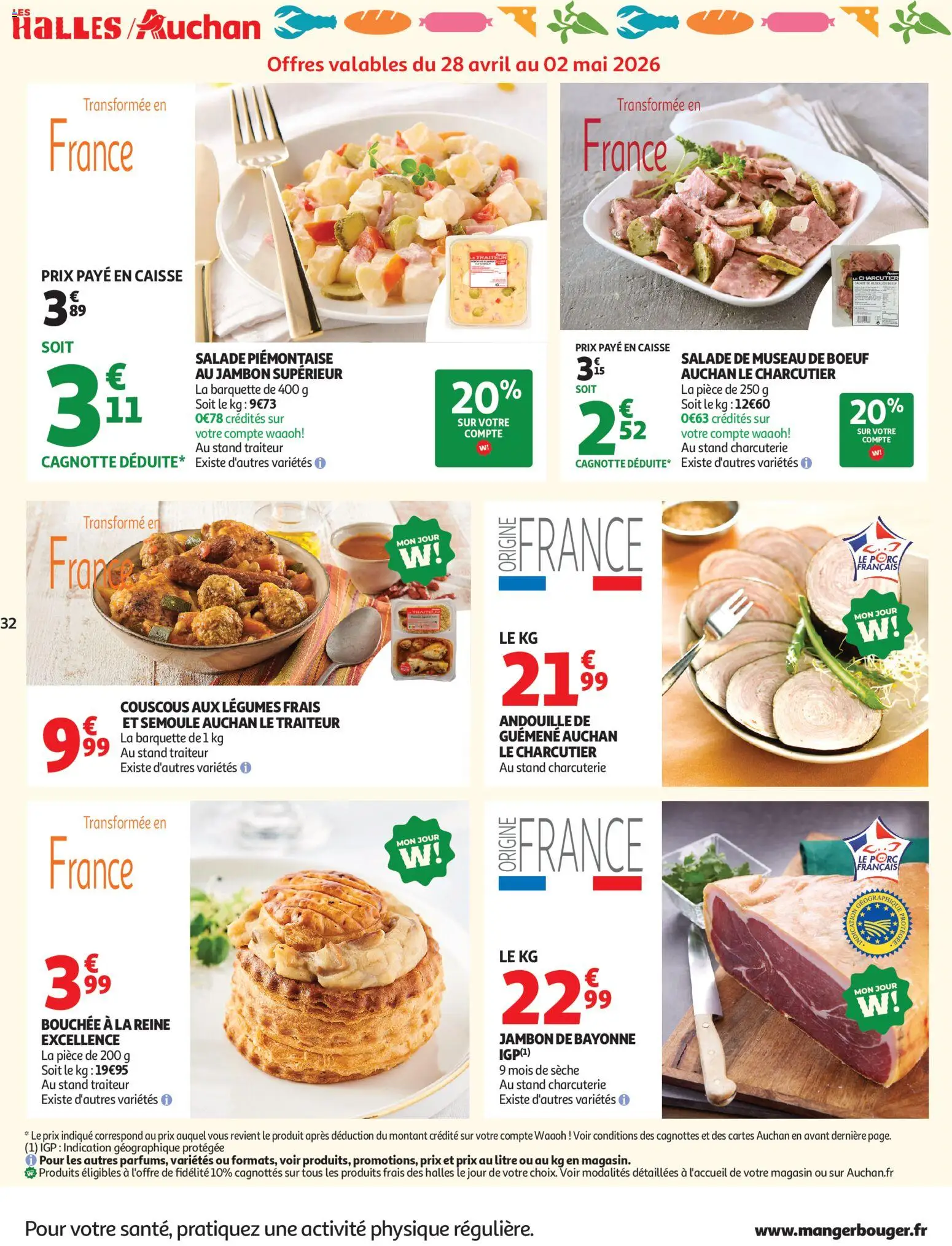 {H1} | Page: 32 | Produits: Semoule, Couscous, Jambon, Porc