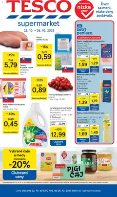Tesco leták platný od 22.10.2025