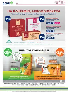 BENU Gyógyszertárak Akciós újság - amely érvényes a következő dátumtól: 01.12.2025 | Oldal: 22
