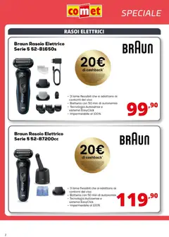Anteprima del volantino Comet Braun catalogo valido a partire dal 31.10.2025 | Pagina: 2 | Prodotti: Rasoio, Rasoio elettrico, Batteria