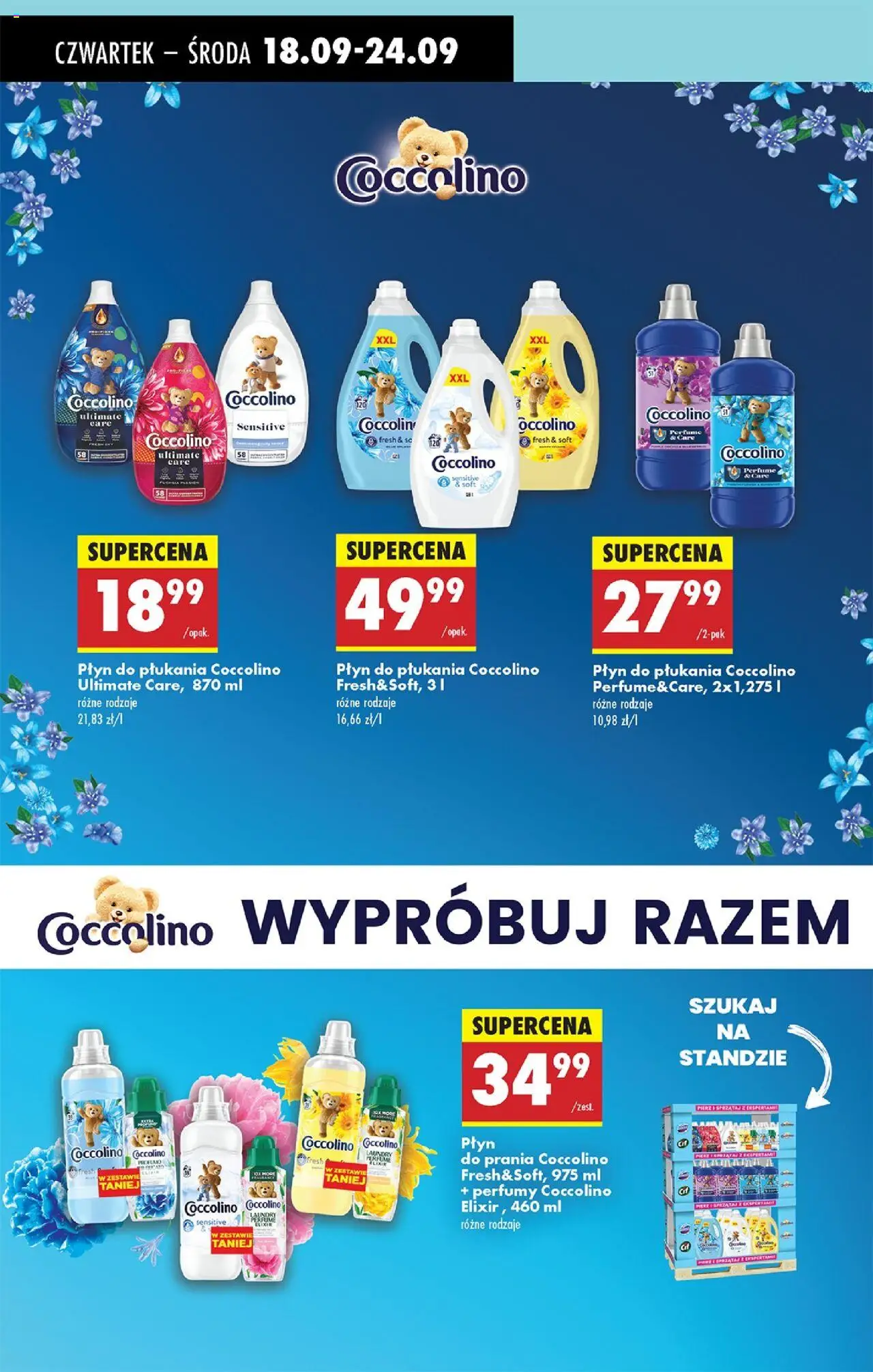 Biedronka gazetka - Oferta w tym tygodniu od 18.09.2025 | Strona: 73 | Produkty: Płyn do prania coccolino, Coccolino, Perfumy, Detergent
