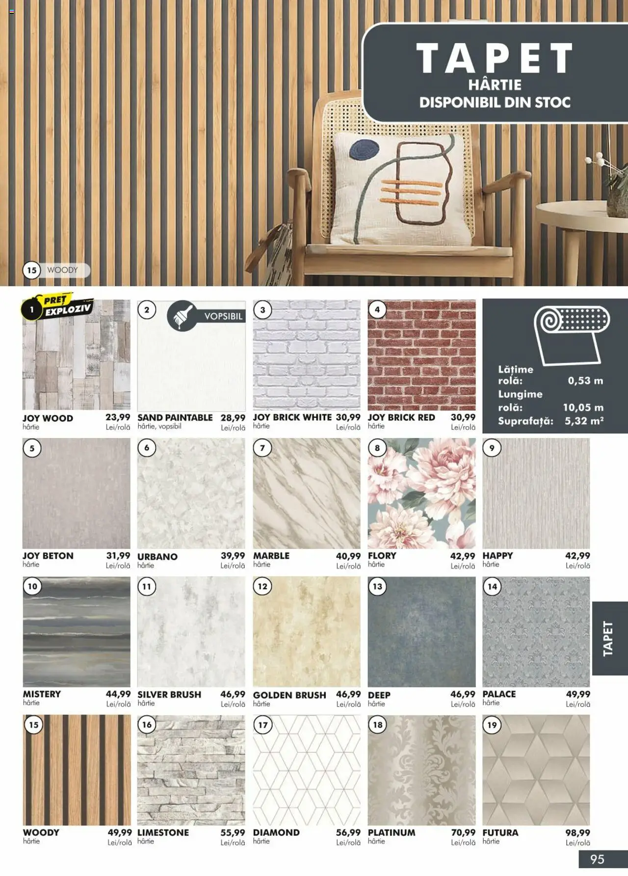 Noul catalog Diego – valabil de la 01.04.2024 | Pagină: 95 | Produse: Tapet