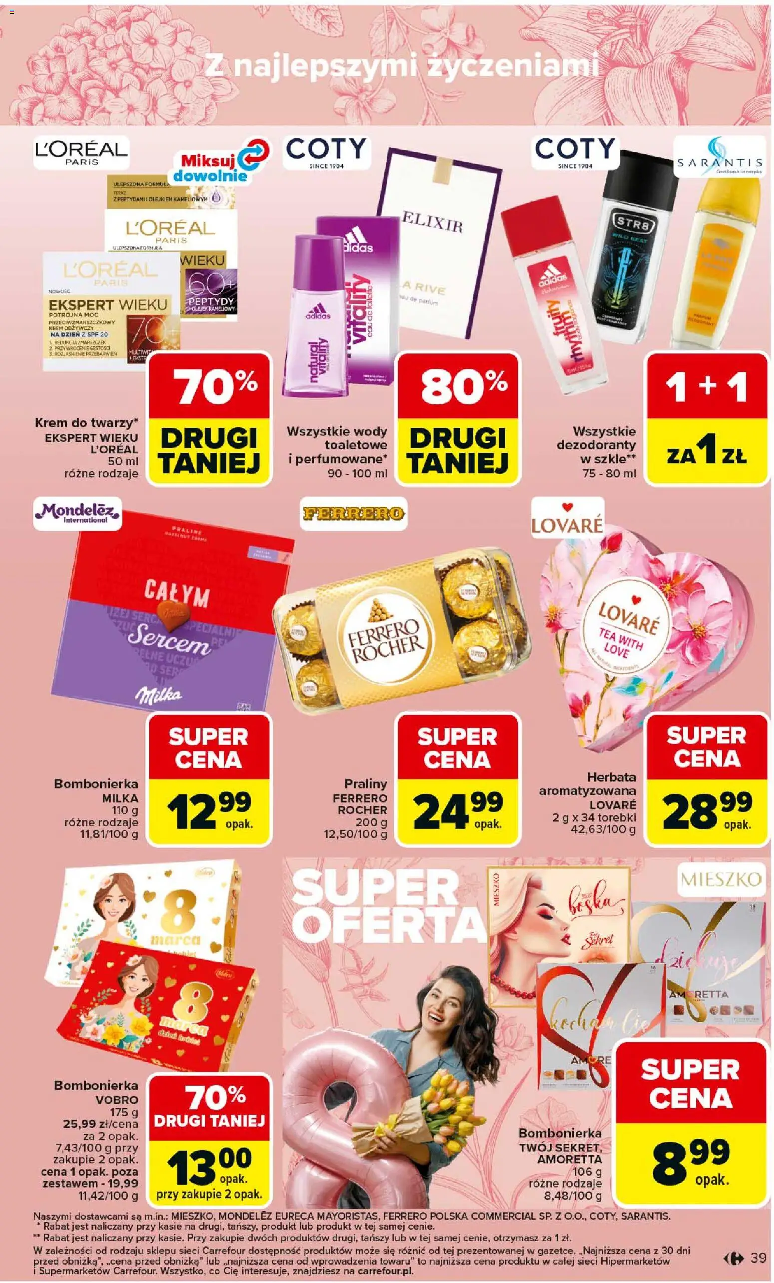 Carrefour gazetka od 02.03.2026 | Strona: 41 | Produkty: Praliny, Bombonierka, Ser, Torebki