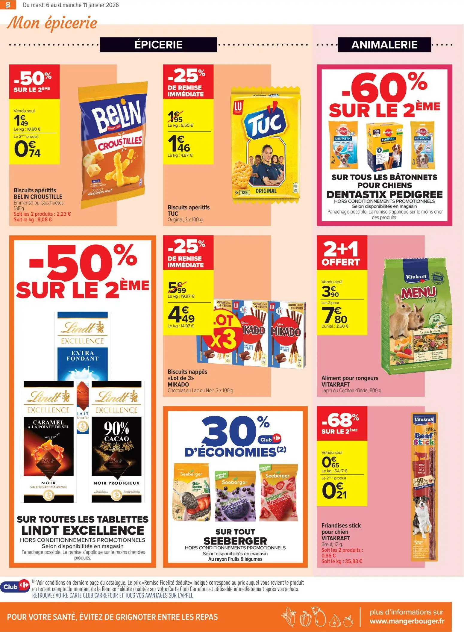 {H1} | Page: 8 | Produits: Myrtilles, Sel, Chocolat, Fraises