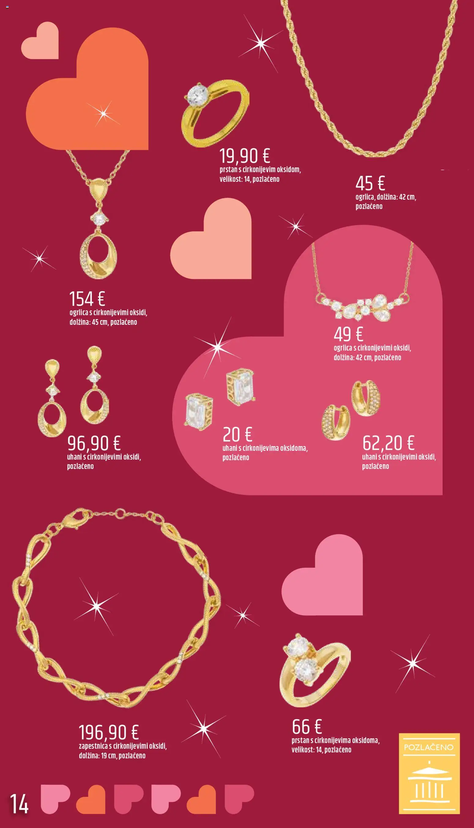 Novi E.leclerc katalog ponudbe – veljaven od 06.02.2026 | Stran: 14 | Izdelki: Zapestnica, Prstan, Uhani