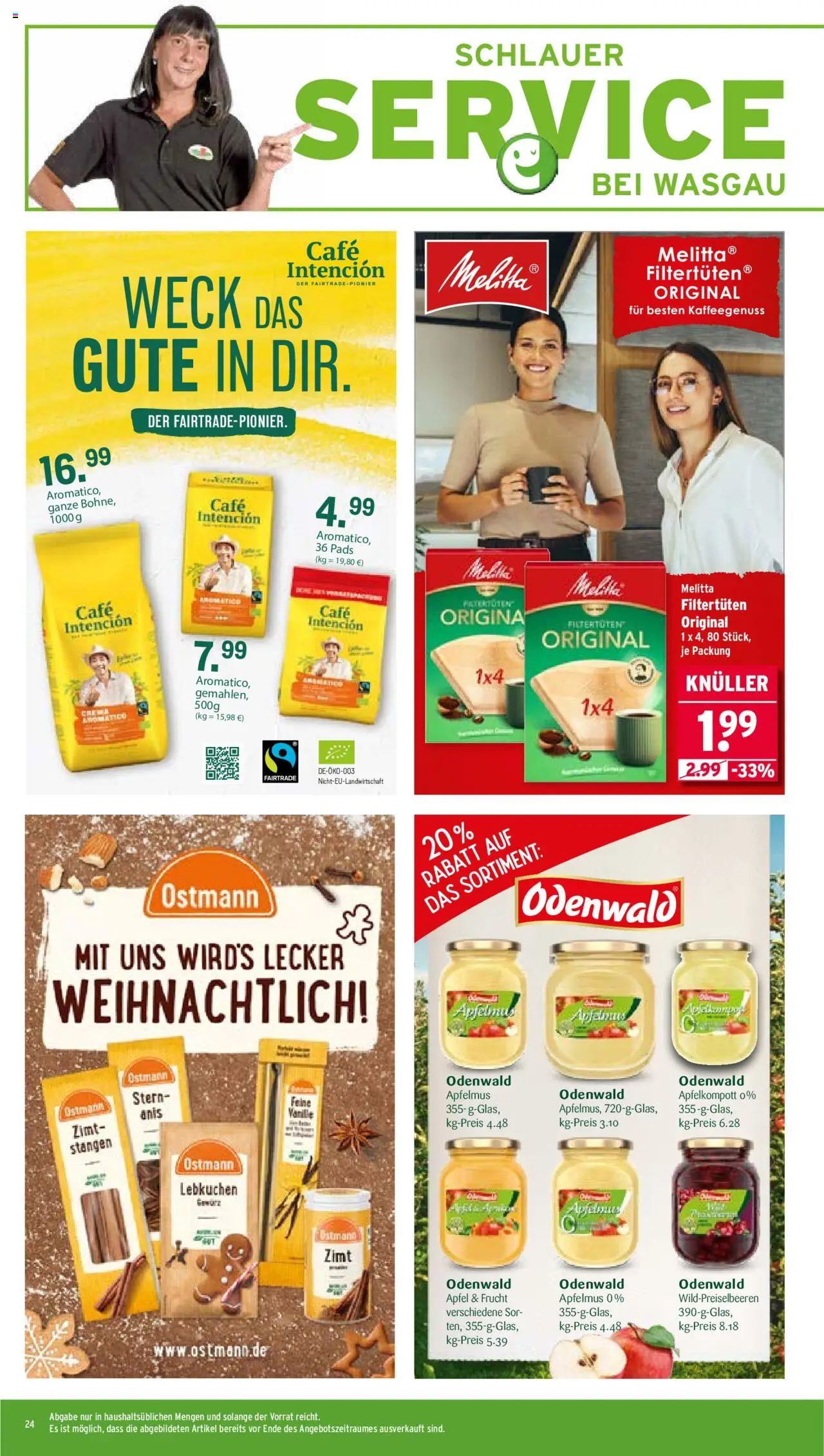 Wasgau Prospekt 	 – gültig ab 29.09.2025 | Seite: 24 | Produkte: Melitta, Äpfel