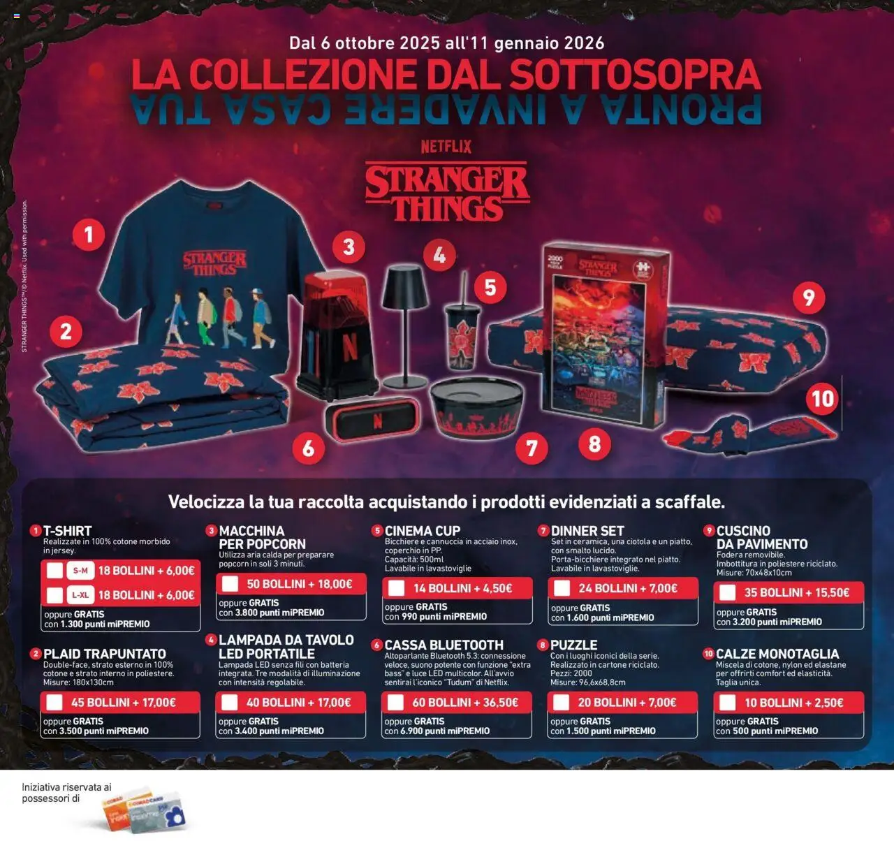 Volantino Conad del 08.10.2025 | Pagina: 42 | Prodotti: Pavimento, T-shirt, Cuscino, Batteria