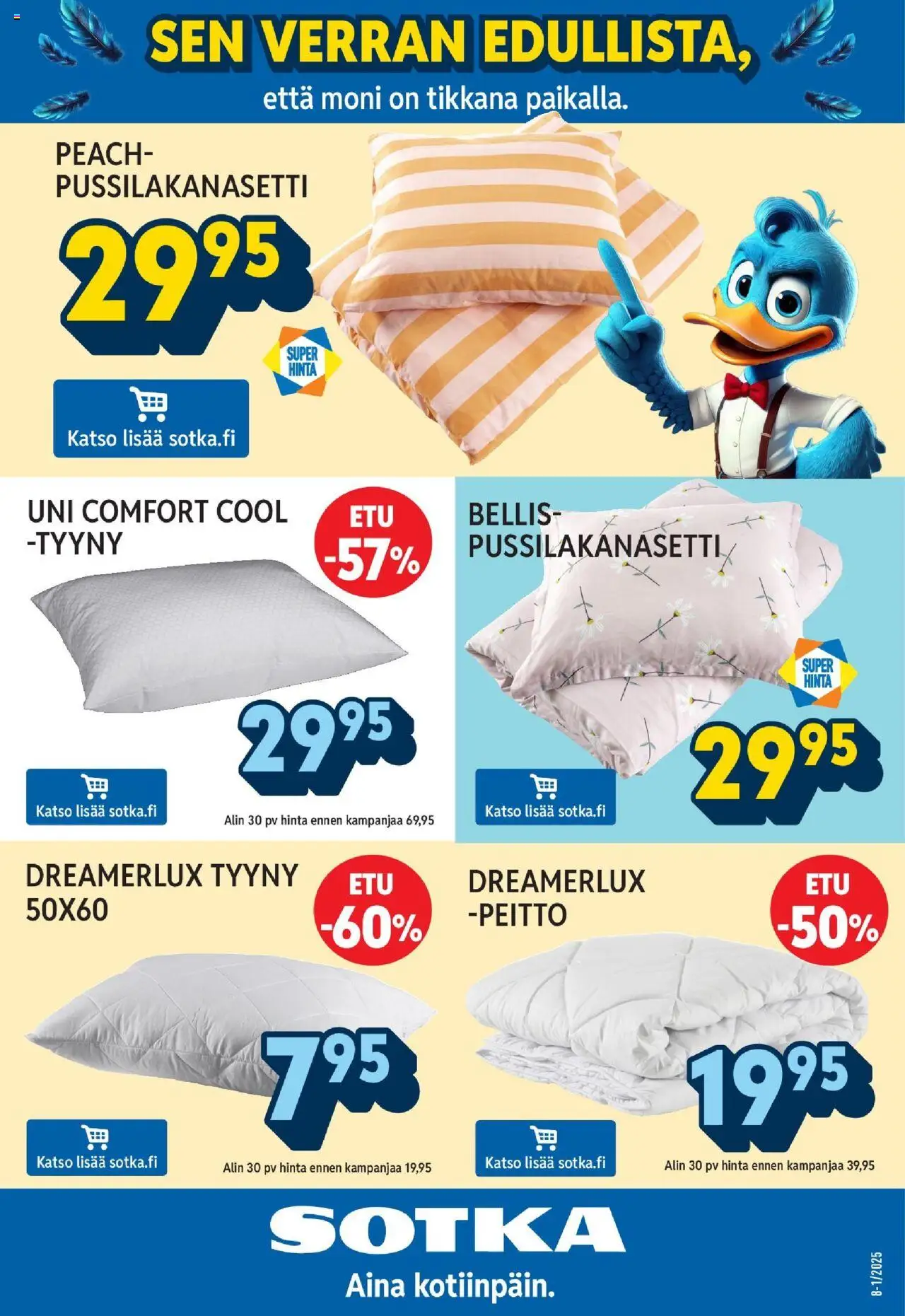  | Sivu: 16 | Tuotteet: Pussilakanasetti, Tyyny, Peitto