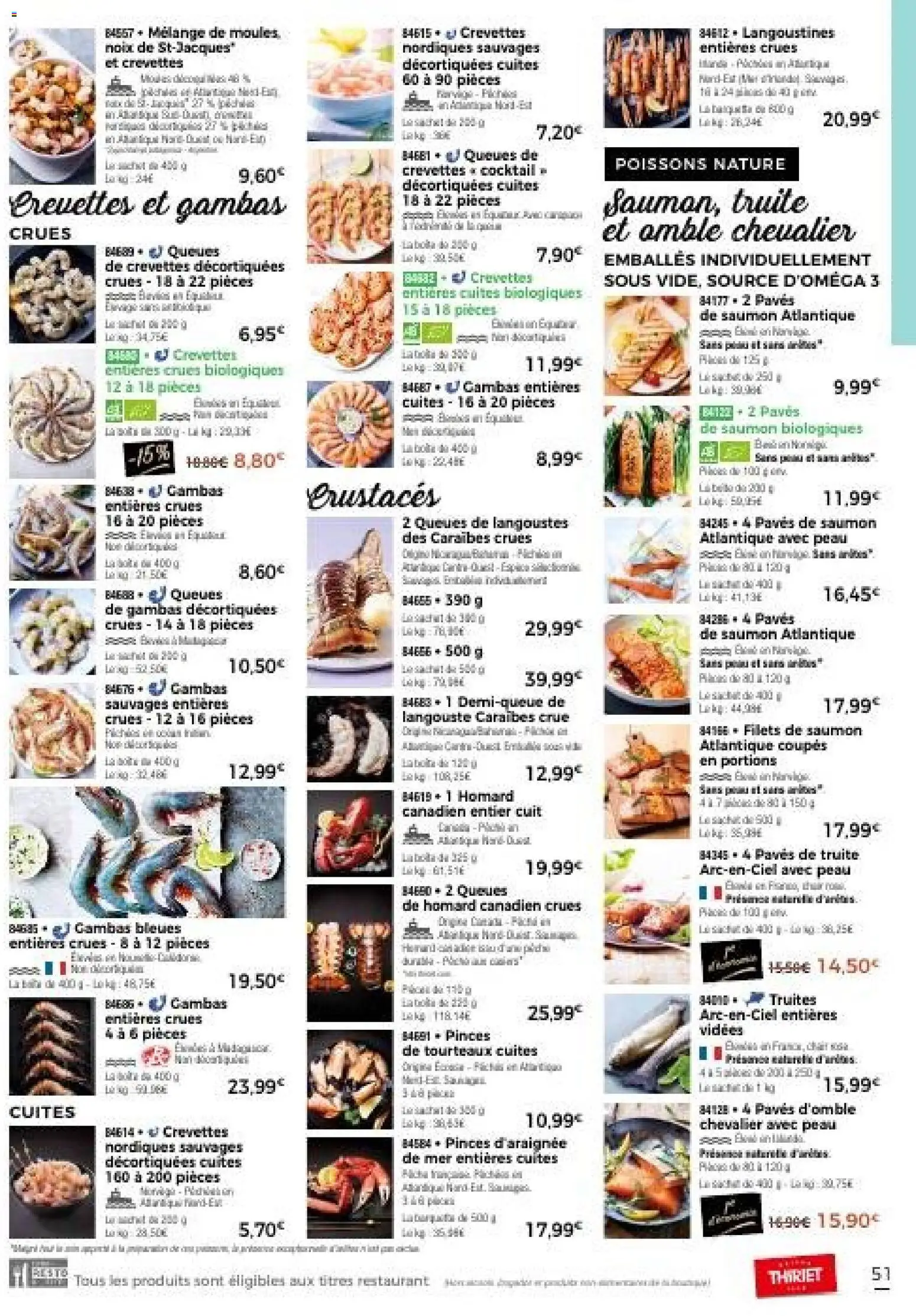 {H1} | Page: 51 | Produits: Pinces, Langouste, Homard, Noix