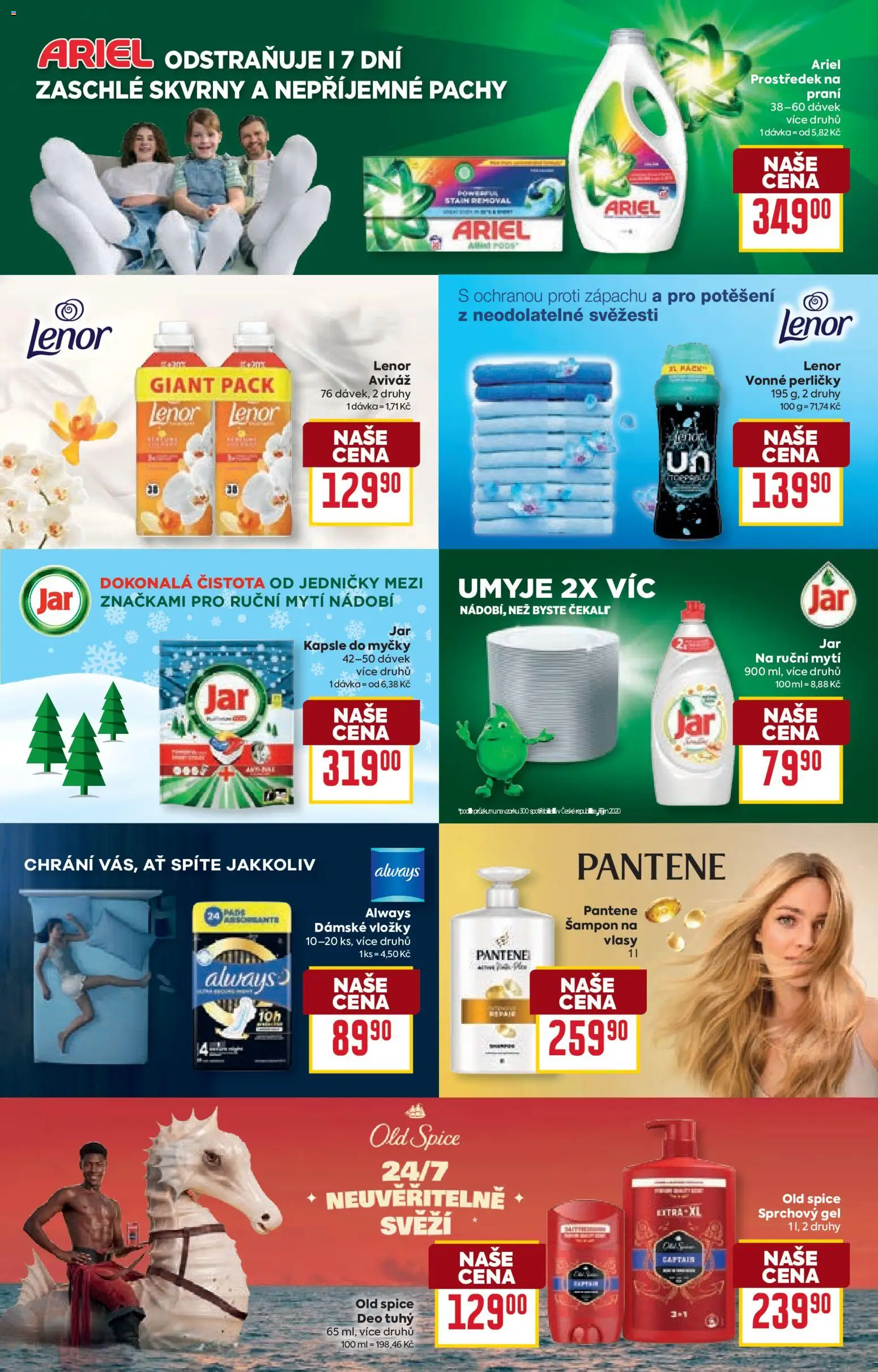 Billa Velký leták od 17.12.2025 | Strana: 46 | Produkty: Aviváž, Ariel, Kapsle do myčky, Old Spice