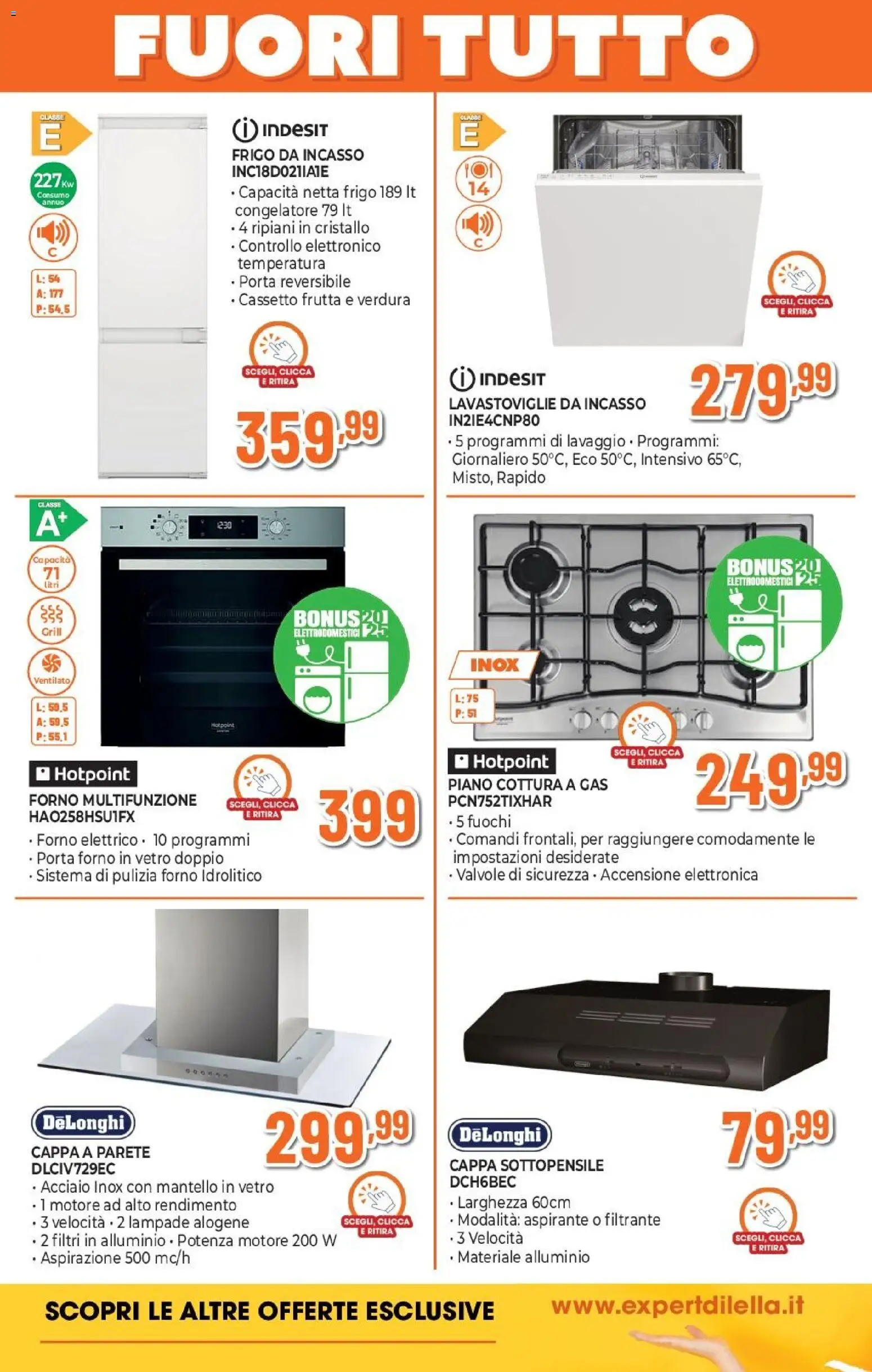 Volantino Expert del 27.12.2025 | Pagina: 7 | Prodotti: Piano cottura, Lavastoviglie, Alluminio, Forno elettrico