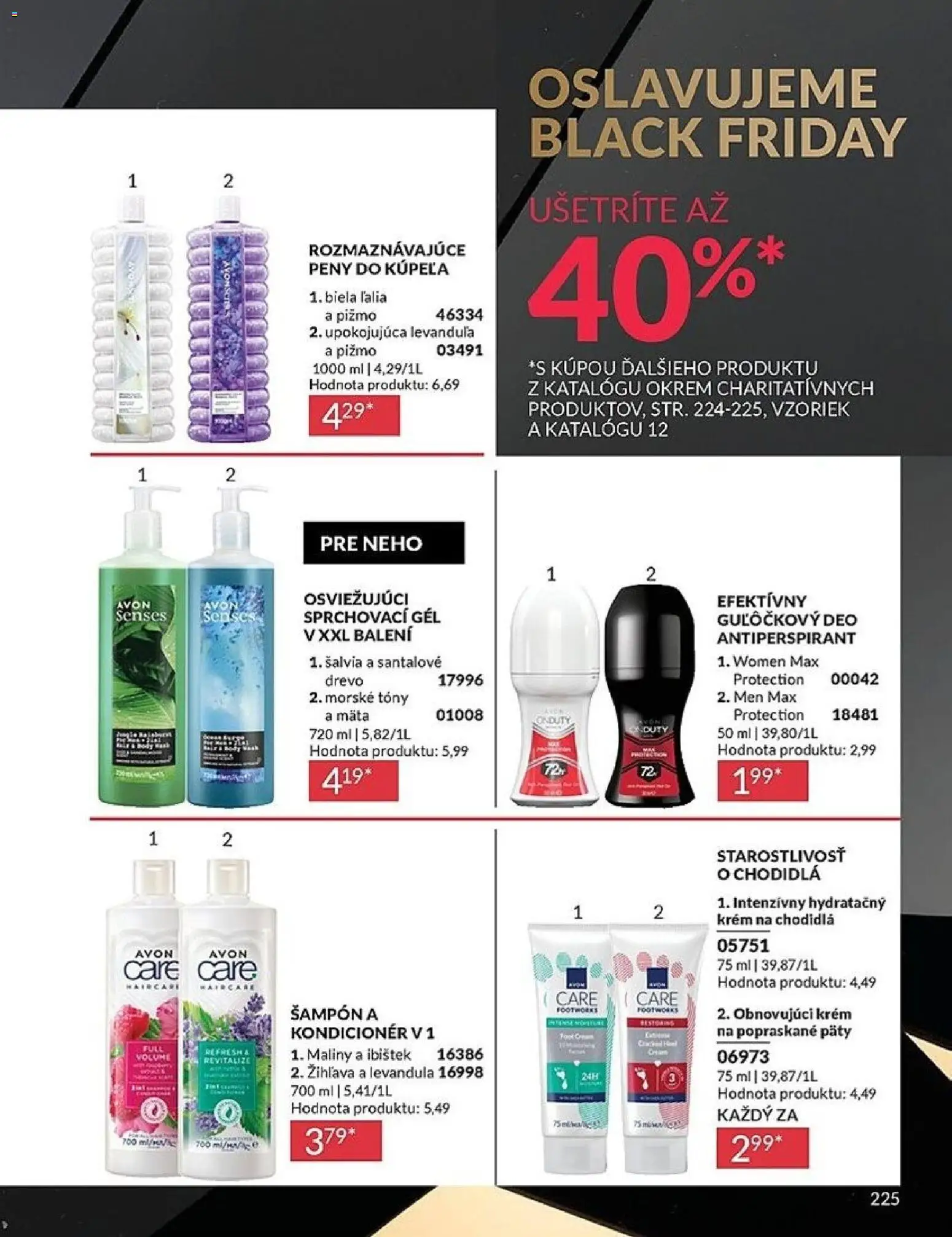 Nové Avon akcie – leták je platný od 01.11.2025 | Strana: 225 | Produkty: Šampón, Kondicionér, Krém, Maliny