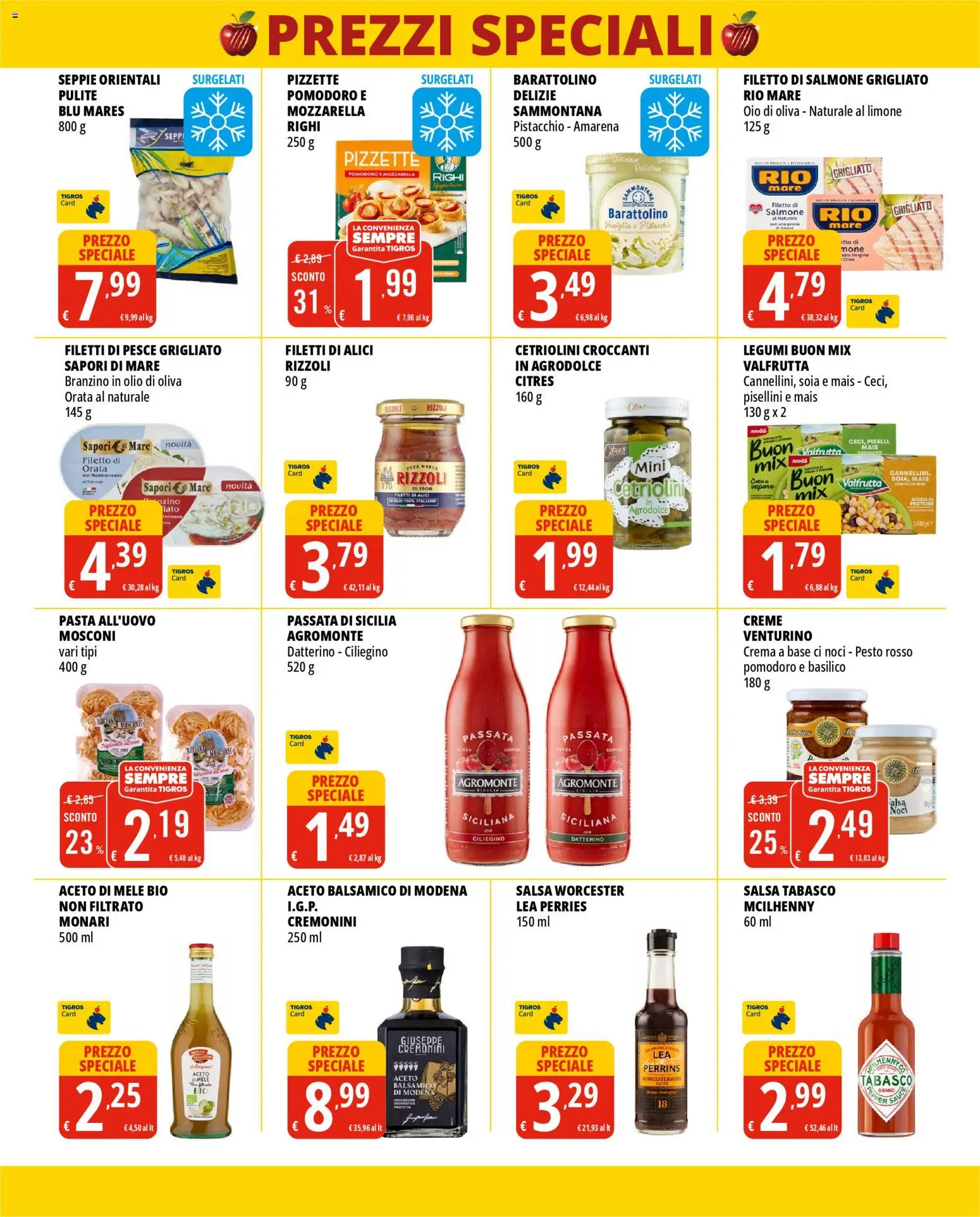 Volantino Tigros del 26.11.2025 | Pagina: 3 | Prodotti: Salsa, Limone, Basilico, Amarena