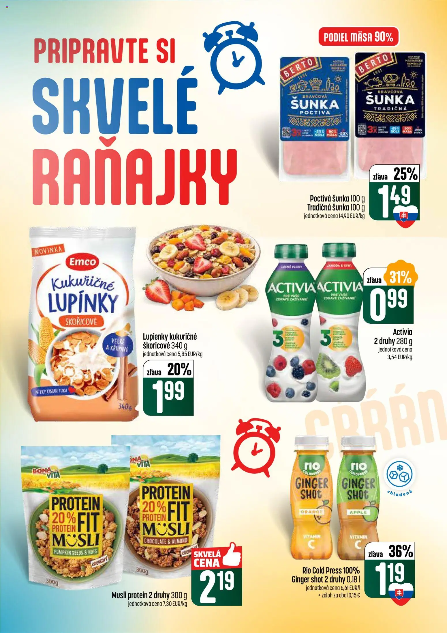 Nové COOP Jednota akcie – leták je platný od 26.02.2026 | Strana: 29 | Produkty: Šunka, Protein, Apple