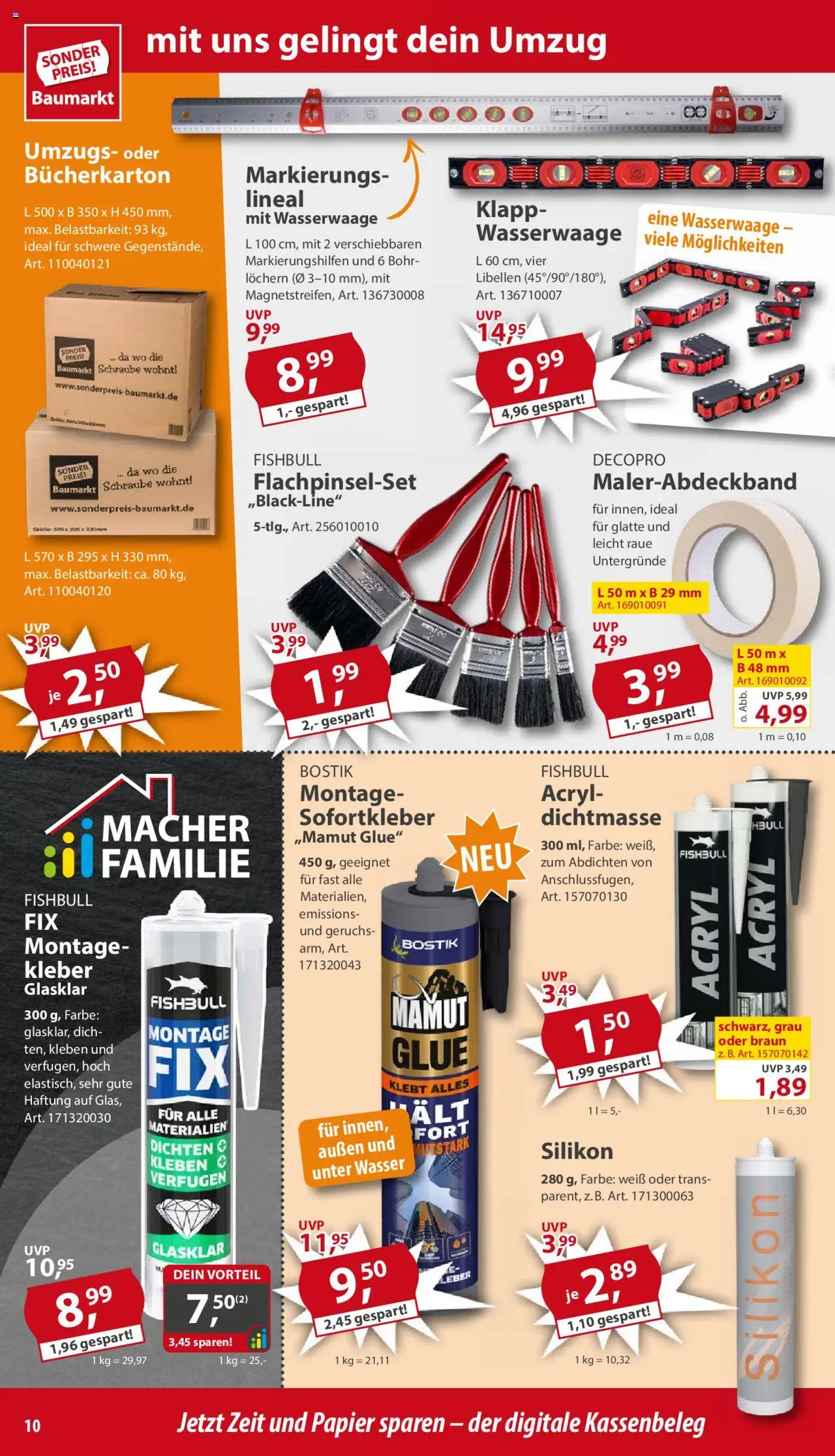 Sonderpreis Baumarkt Prospekt 	 - gültig ab dem 26.07.2025 | Seite: 10 | Produkte: Wasser