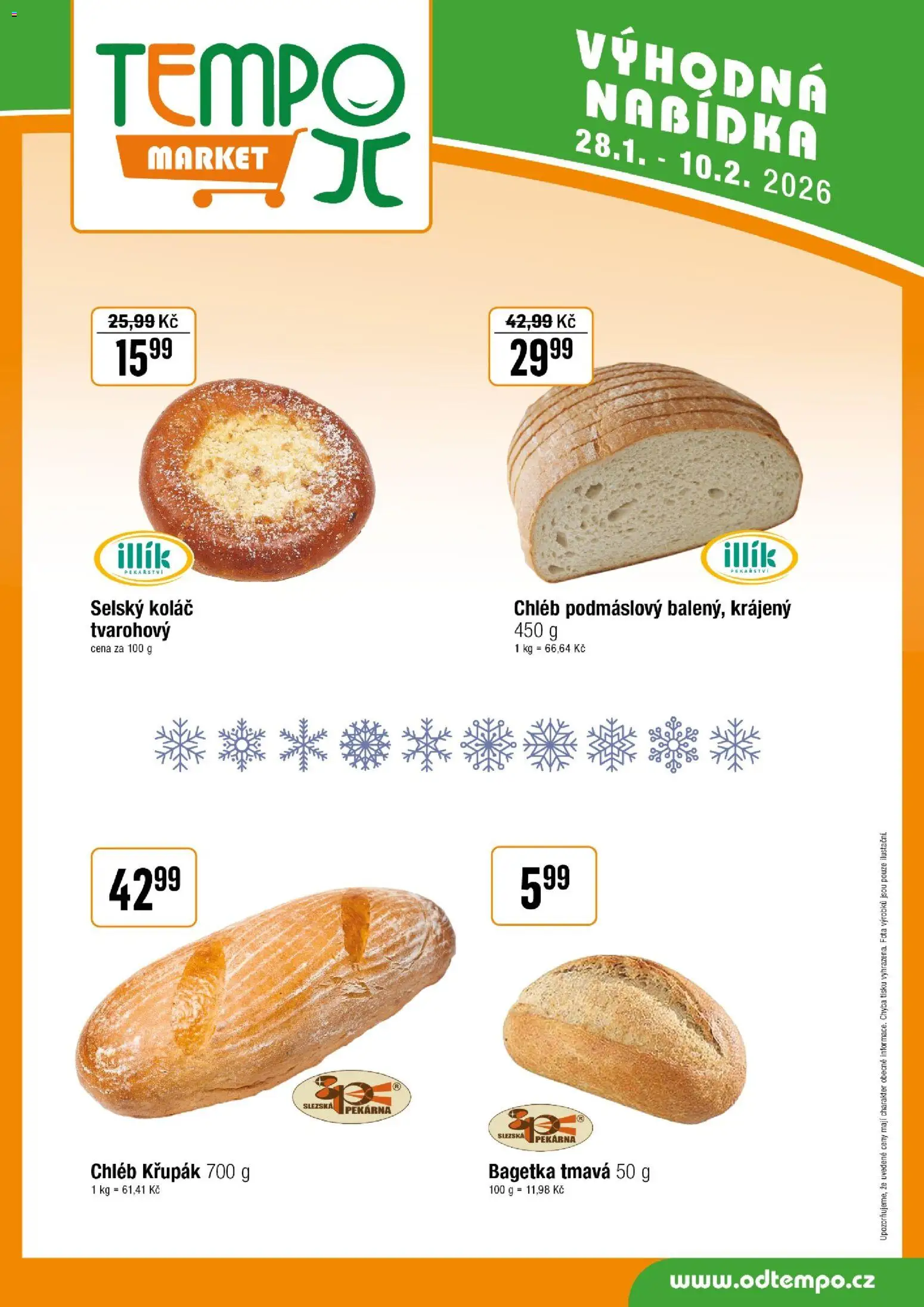 Tempo leták od 28.01.2026 | Strana: 13 | Produkty: Chléb, Pekárna