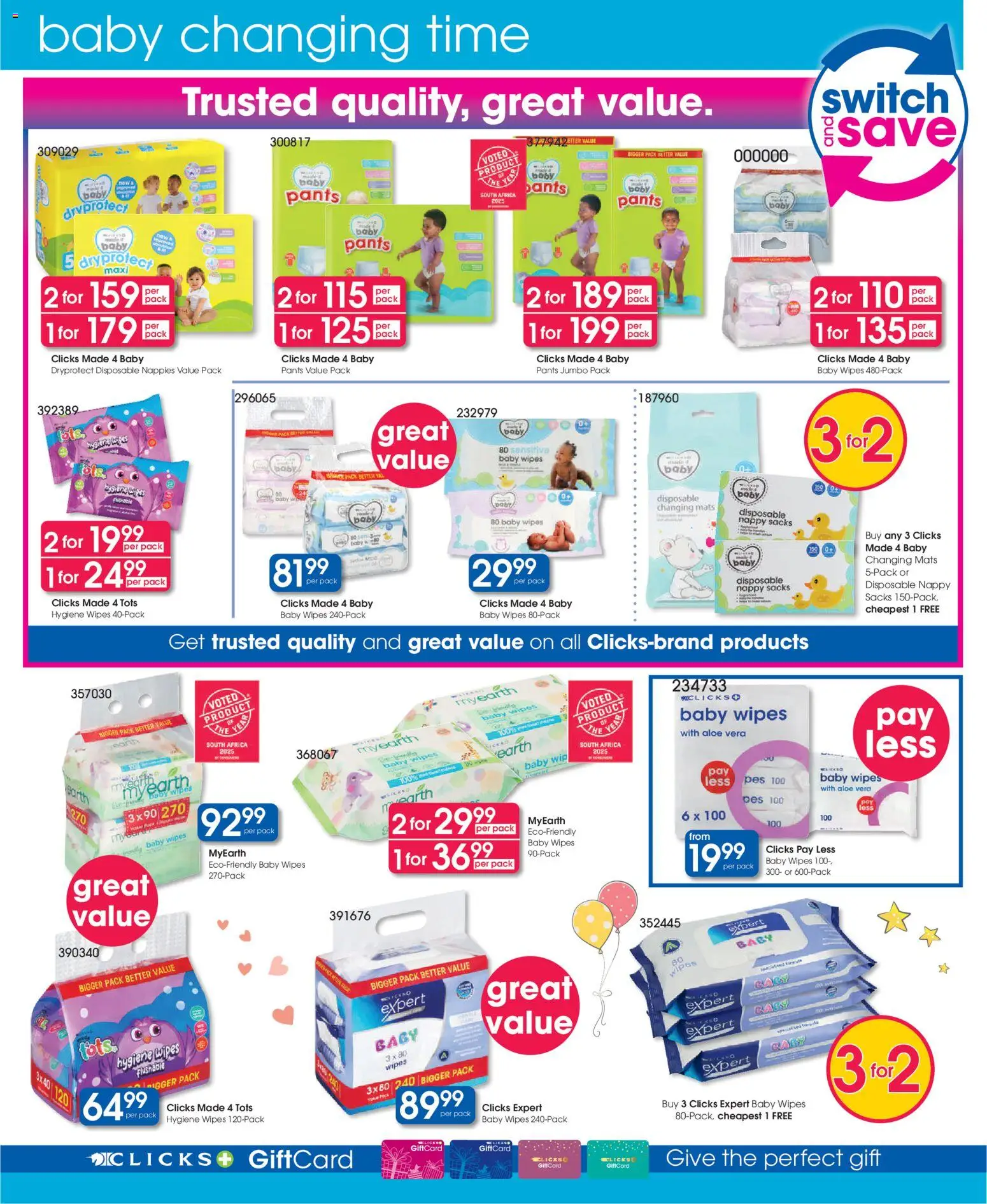 New Clicks catalogue – valid from 17.12.2025 | Page: 36 | Products: Pants, Switch, Nappies
