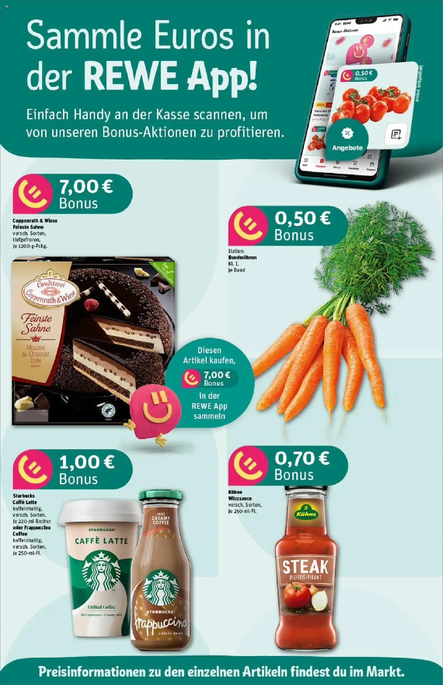 Rewe prospekt Am Mellensee / Sperenberg	 – gültig ab 07.12.2025 | Seite: 2 | Produkte: Starbucks, Steak, Sahne