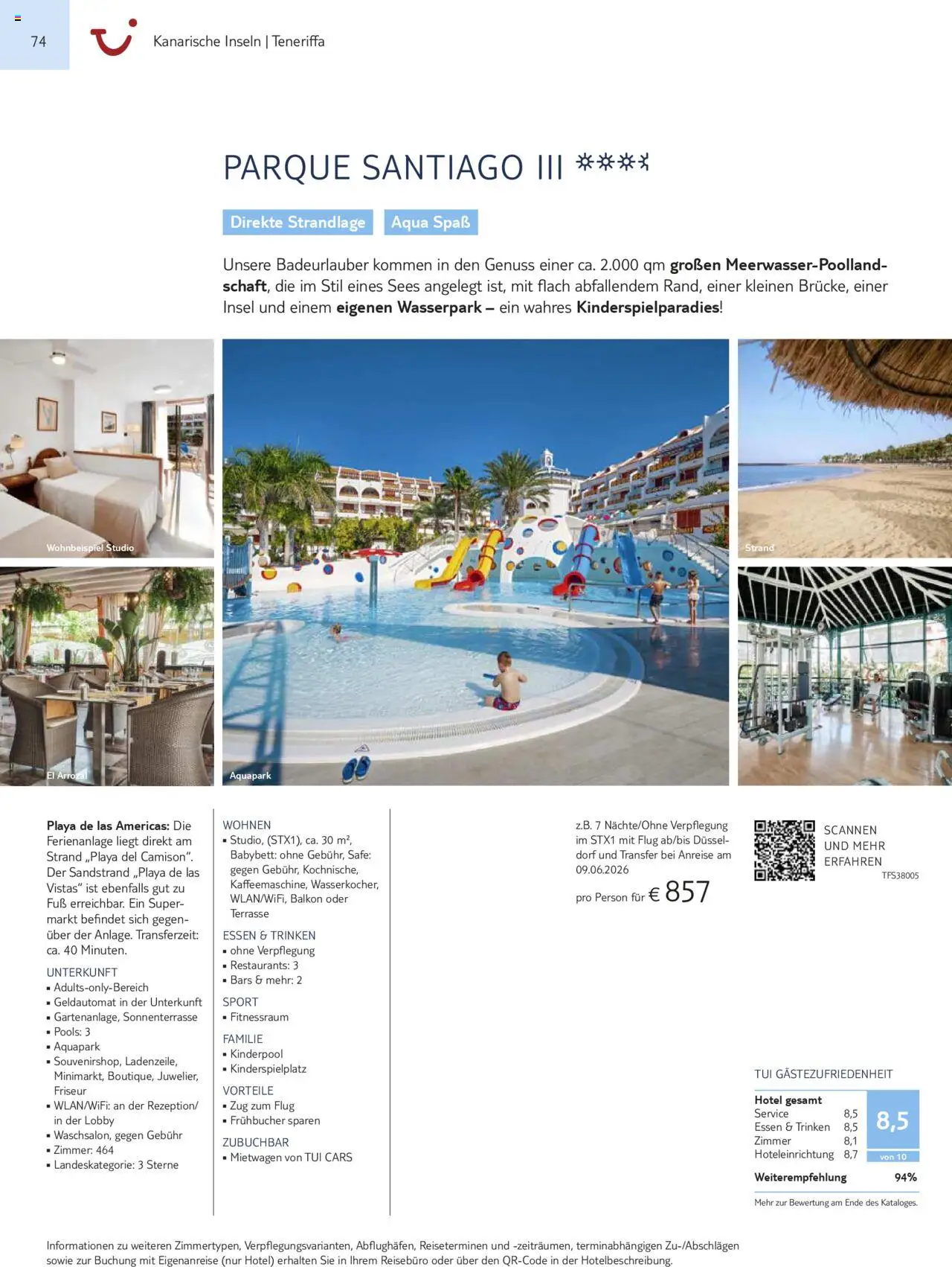 TUI Prospekt Kanaren, Kapverden & Senegal 2025/26	  – gültig ab 01.11.2025 | Seite: 74 | Produkte: Babybett