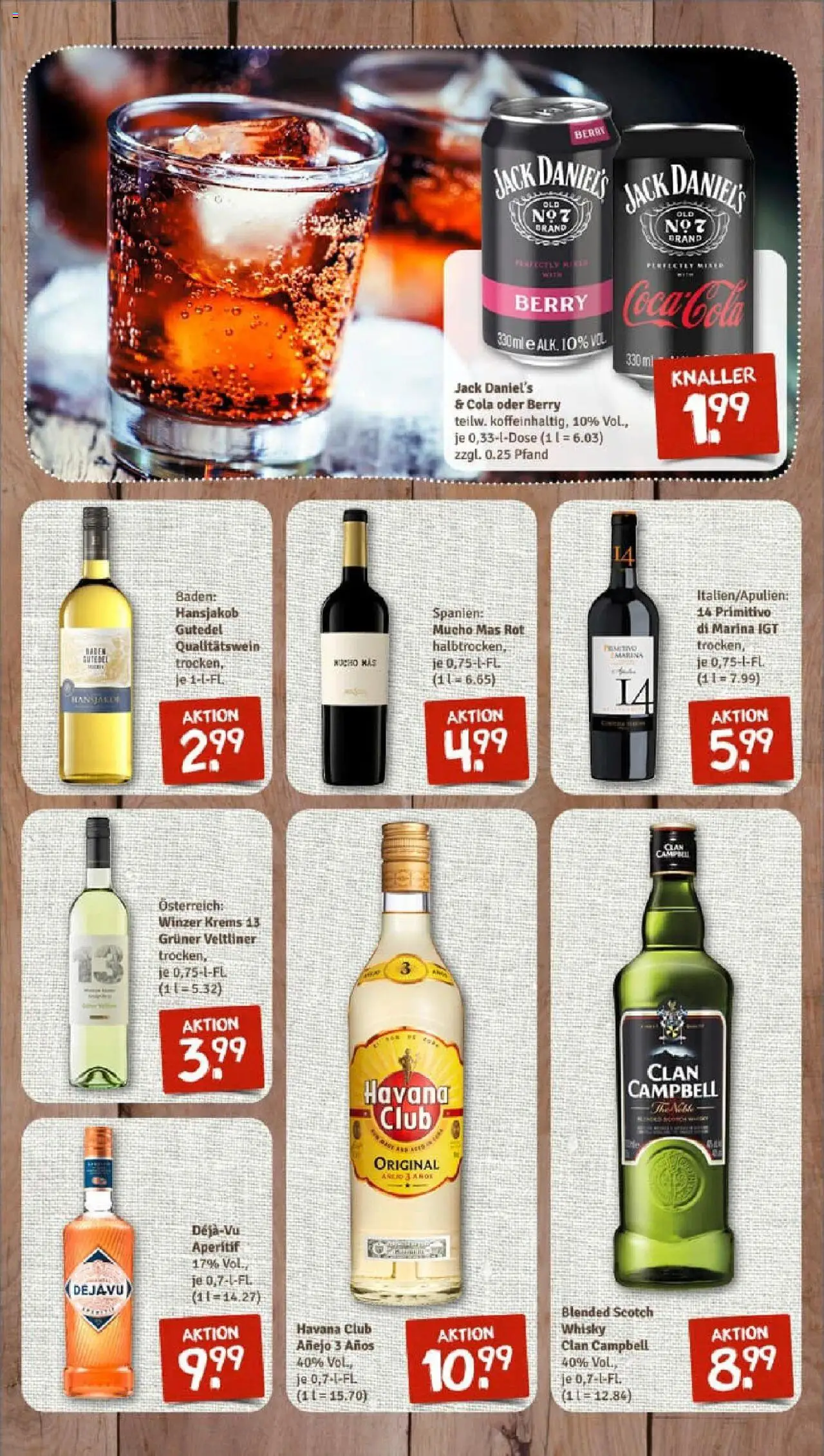 Rewe prospekt Emmerthal	 - gültig ab dem 06.07.2025 | Seite: 10 | Produkte: Havana club, Cola, Rum, Jack Daniel's