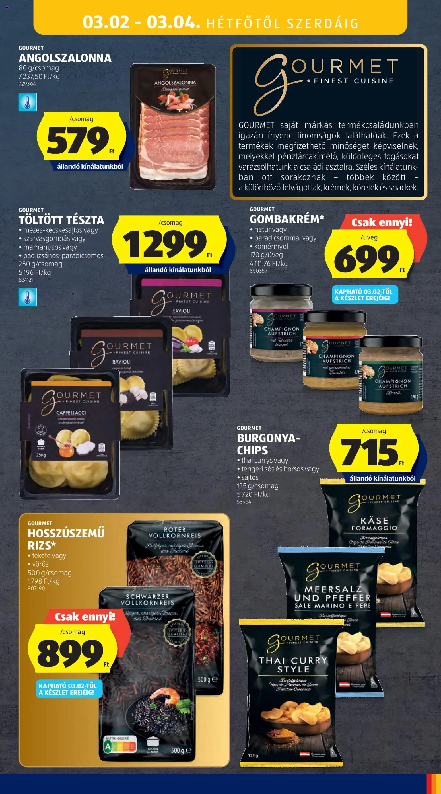 Aldi akciós ujság - amely érvényes a következő dátumtól: 26.02.2026 | Oldal: 41 | Termékek: Chips, Burgonya, Angolszalonna, Tészta