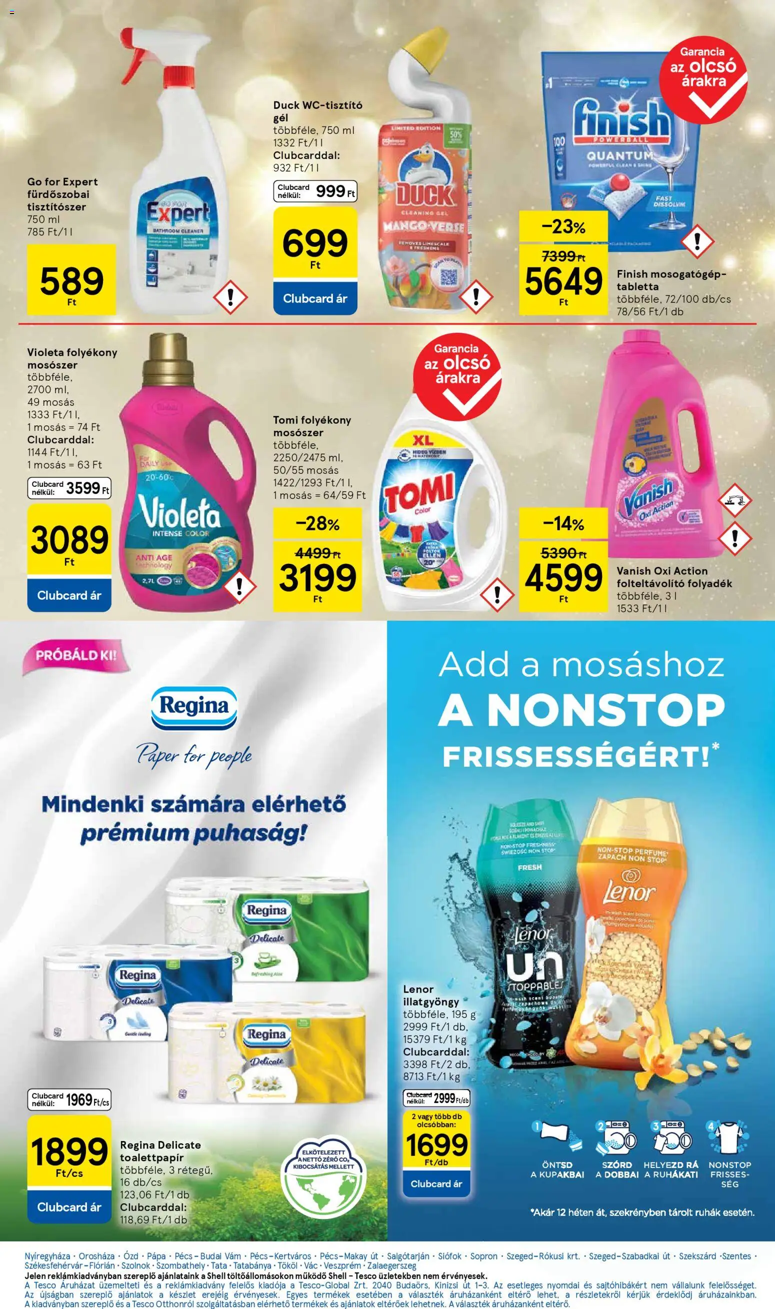 Tesco akciós ujság - amely érvényes a következő dátumtól: 06.11.2025 | Oldal: 29 | Termékek: Mosogatógép, Folteltávolító, Mosószer, Mosogatógép tabletta