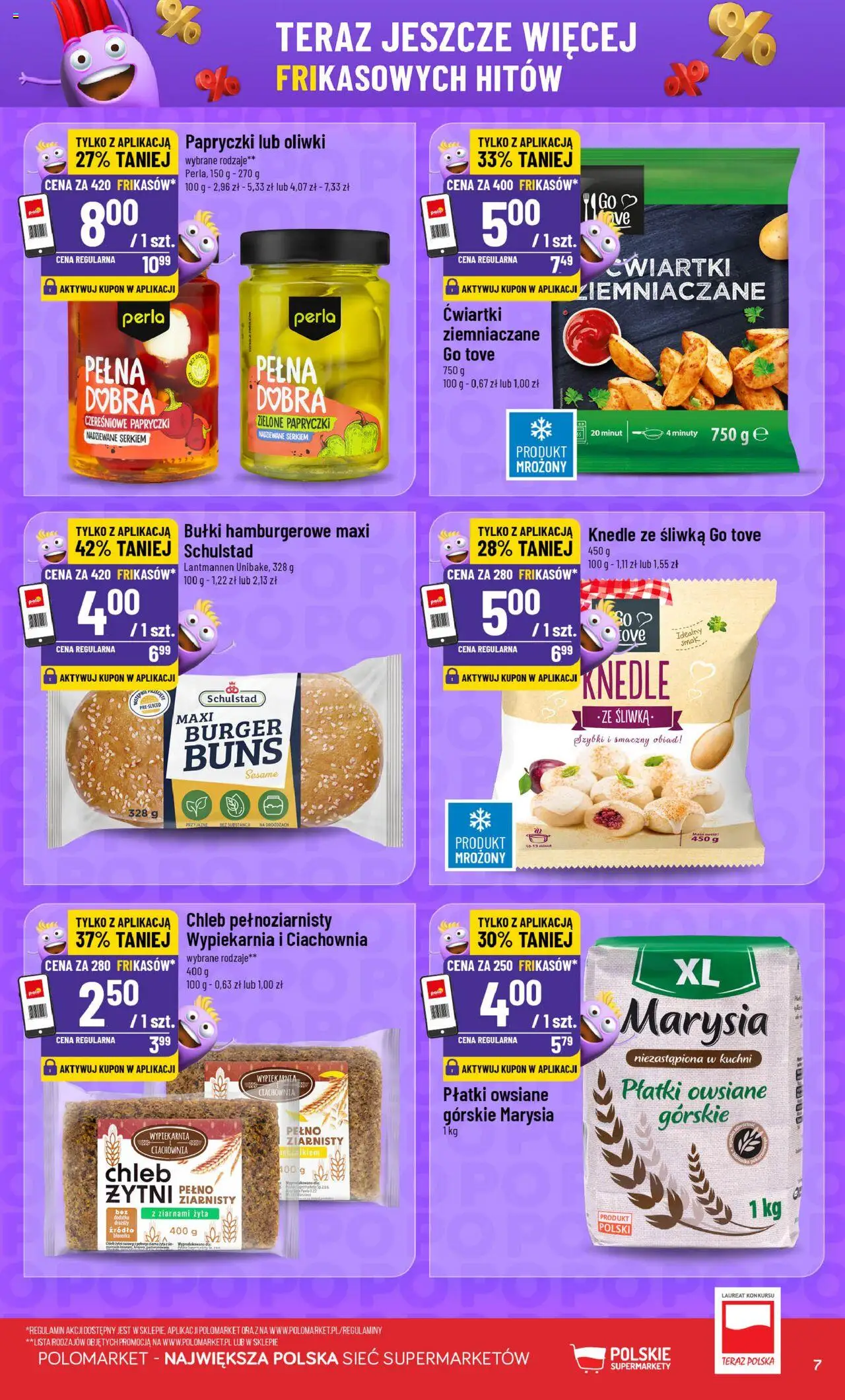 POLOmarket Gazetka - Frikasowe Hity od 22.10.2025 | Strona: 7 | Produkty: Płatki owsiane, Chleb, Płatki, Knedle