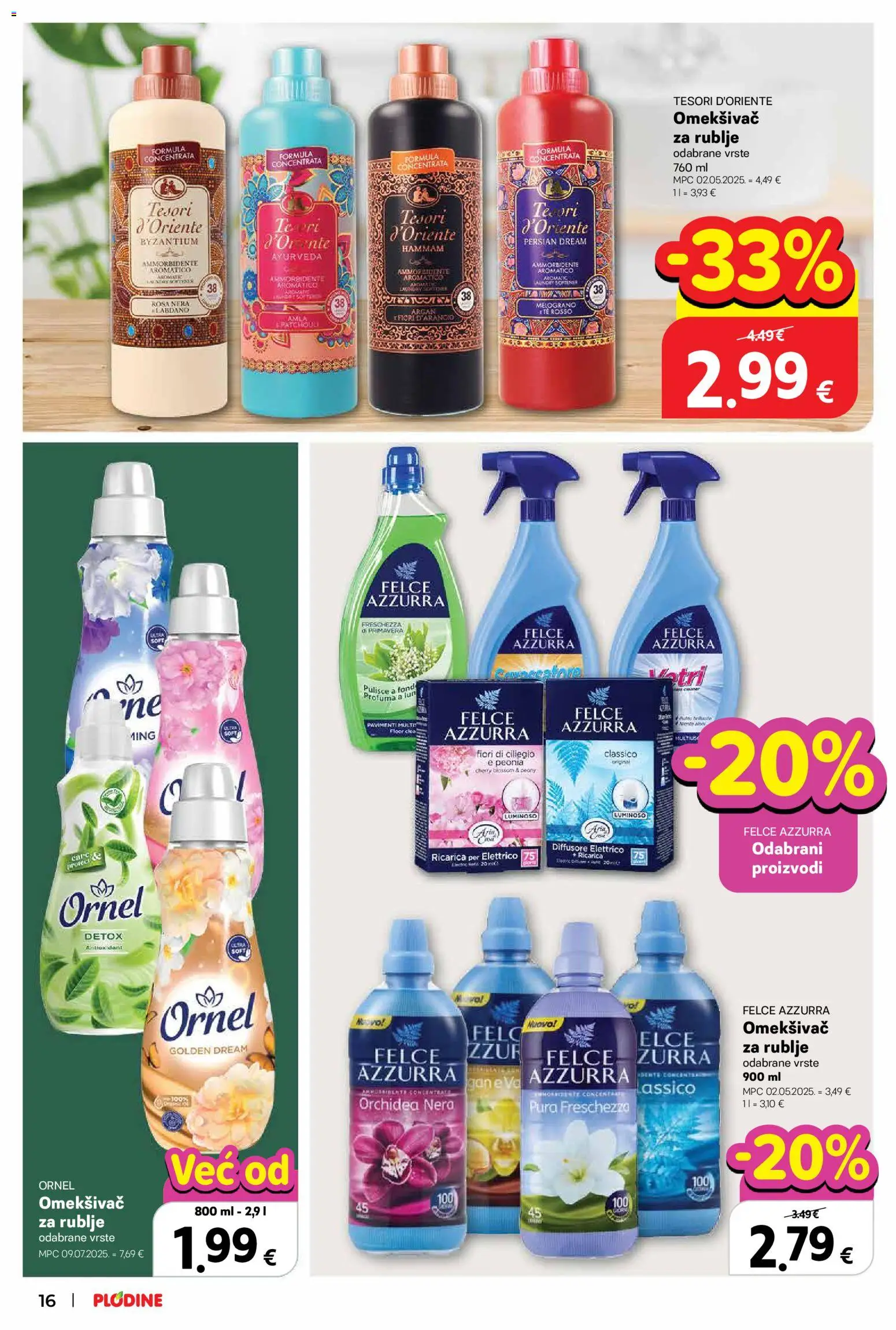Plodine katalog | vrijedi od 25.02.2026 | Stranica: 16 | Proizvodi: Omekšivač