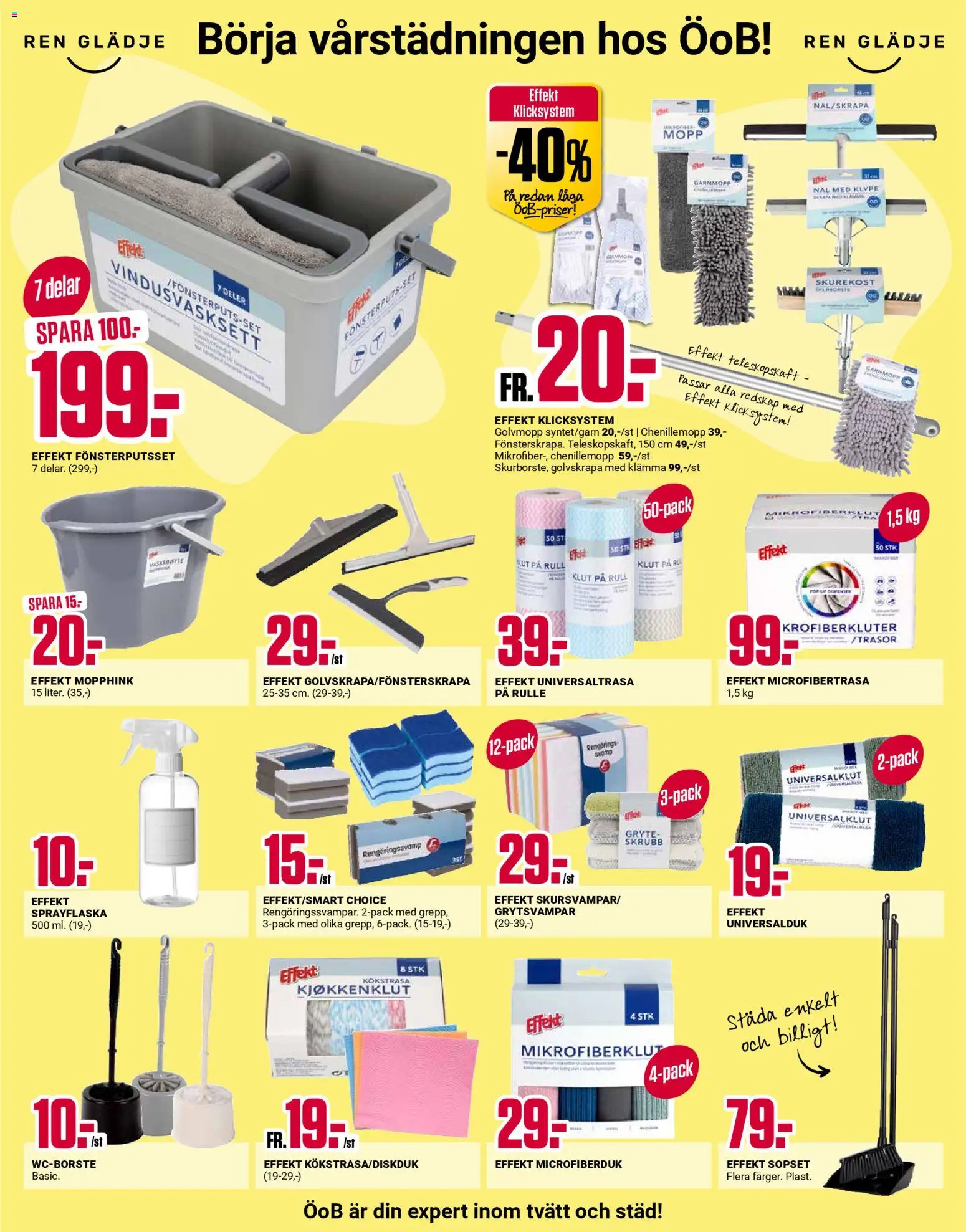 ÖoB reklamblad aktuell från 02.03.2026 | Sida: 3 | Produkter: Golvmopp, Microfiberduk, Skrubb