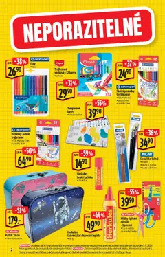 Albert katalog - Hypermarket od 13.08.2025 | Strana: 2 | Produkty: Kufřík, Voskovky, Fixy, Barvy