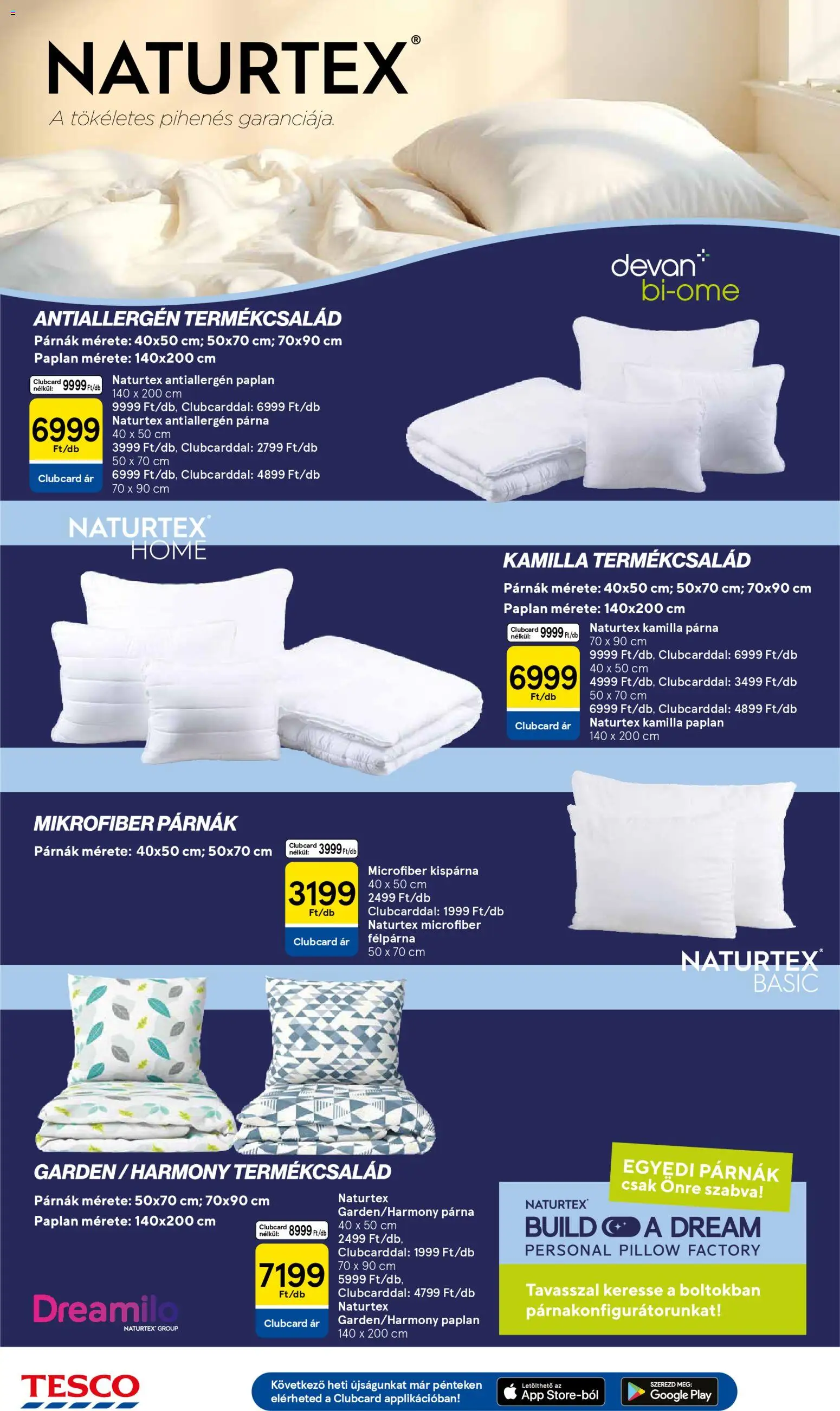 Tesco akciós ujság - amely érvényes a következő dátumtól: 02.01.2026 | Oldal: 32 | Termékek: Paplan, Párna