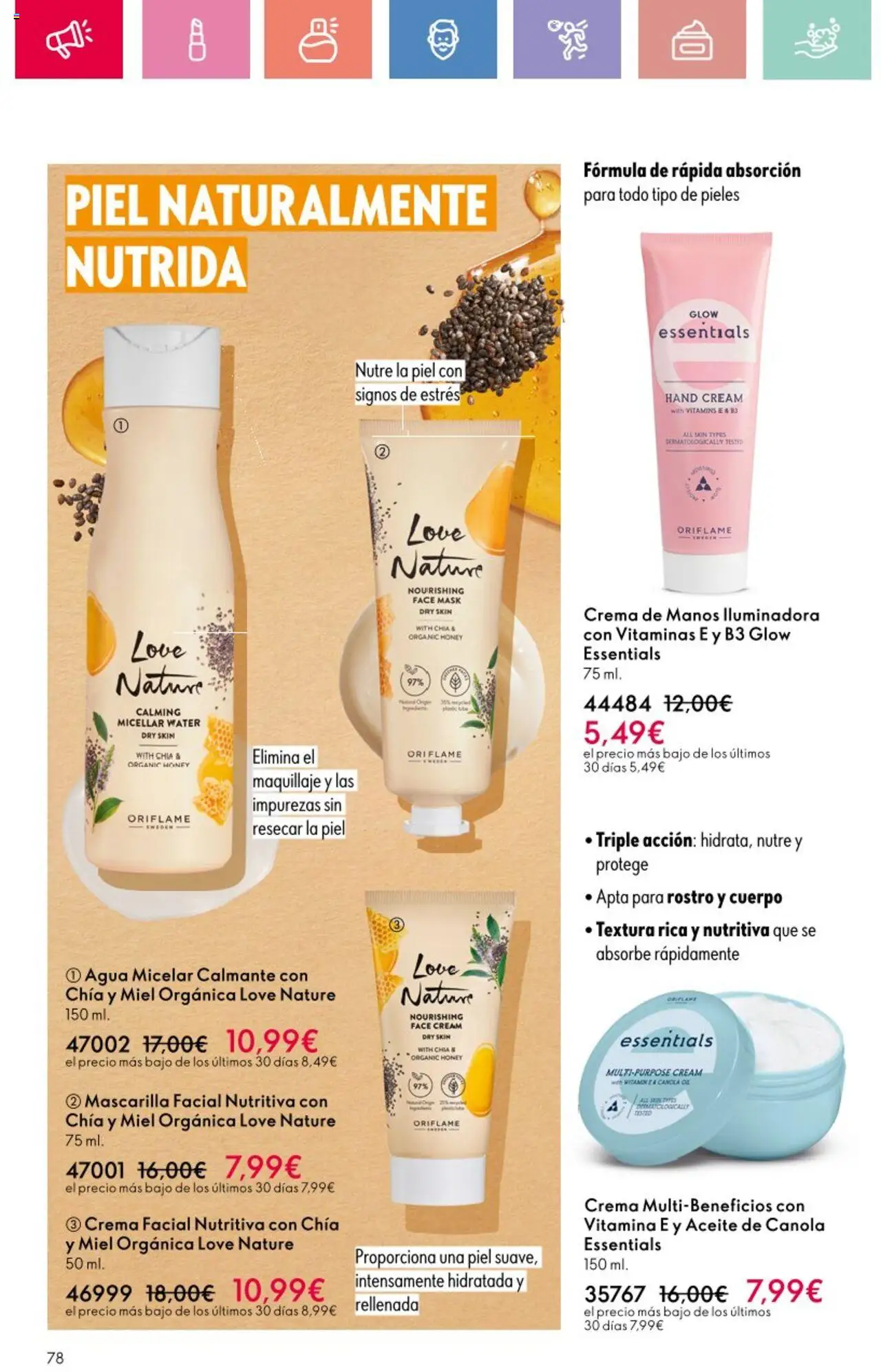 Oriflame - Catálogo Campaña 12 │ válido desde el 24.08.2025 | Página: 78 | Productos: Ψηφιακή κάμερα, Aceite, Crema facial, Crema