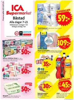 ICA Supermarket - Båstad - Förhandsvisning av reklamblad från butik ICA Supermarket aktuell från 08.09.2025