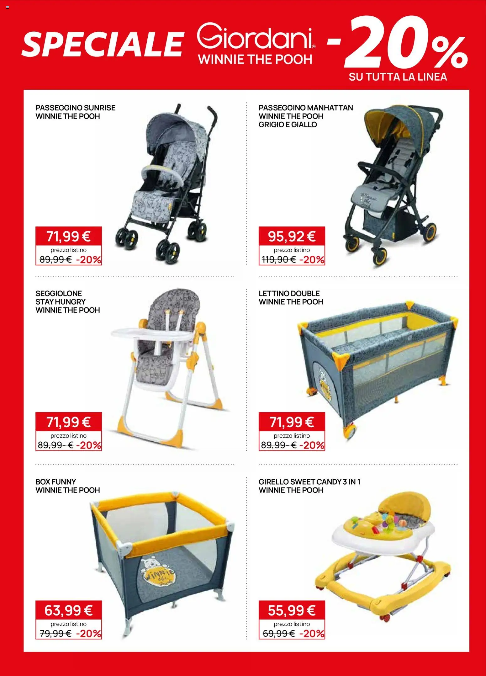 Volantino Prenatal del 17.04.2026 | Pagina: 29 | Prodotti: The, Lettino, Passeggino, Girello